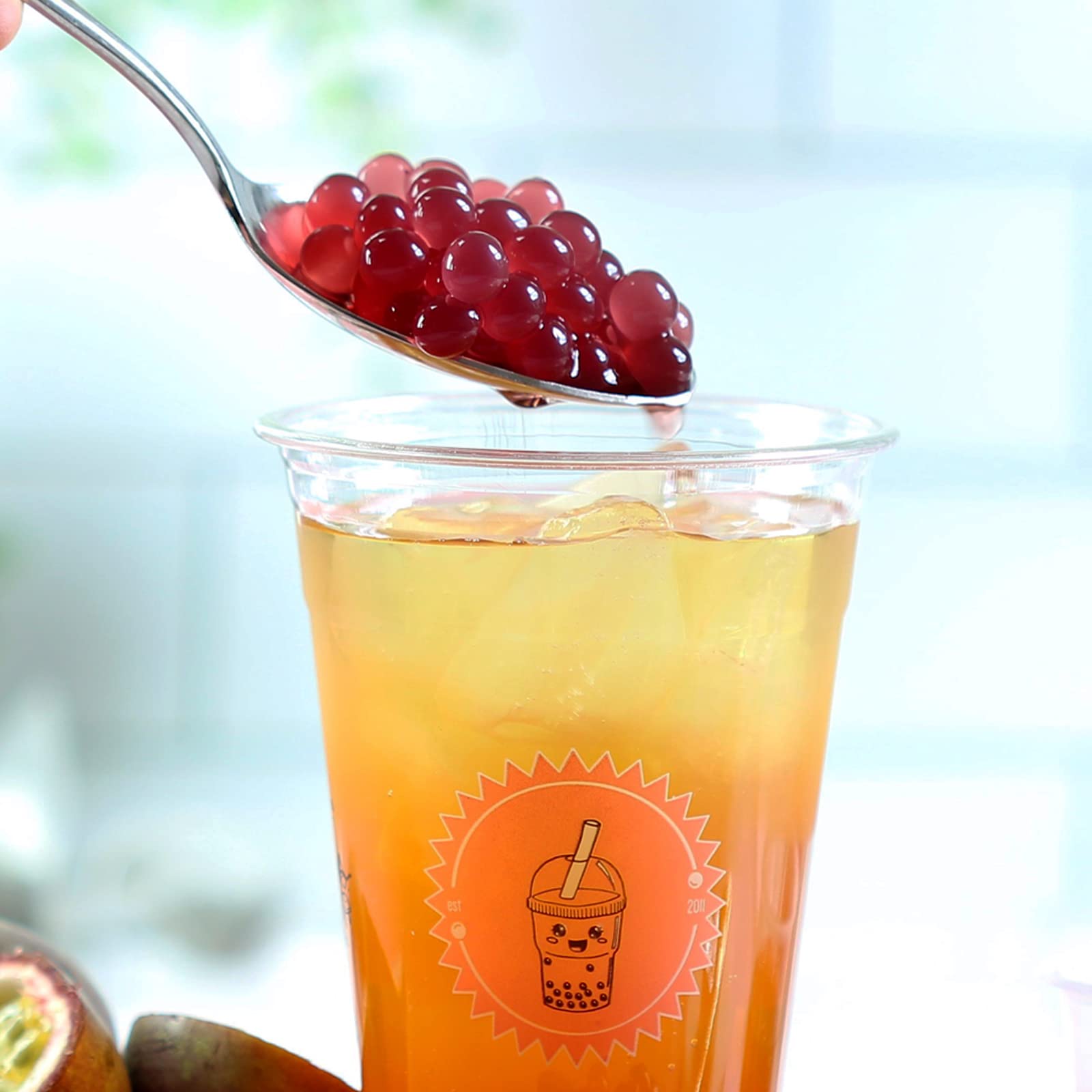 The TeaShed Popping Boba Gift Set - 3 Flavours Real Fruit Juice Boba | Vegan Friendly