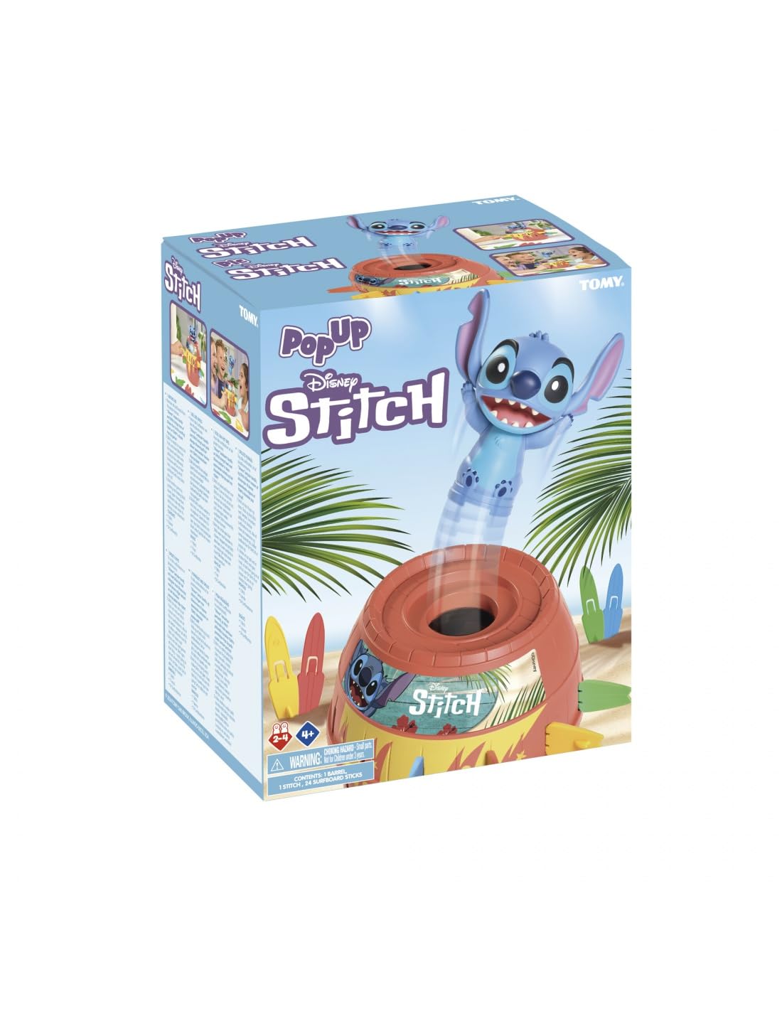 TOMY Disney Pop Up Stitch Action Board Game | Ages 4+ | Up to 4 Players