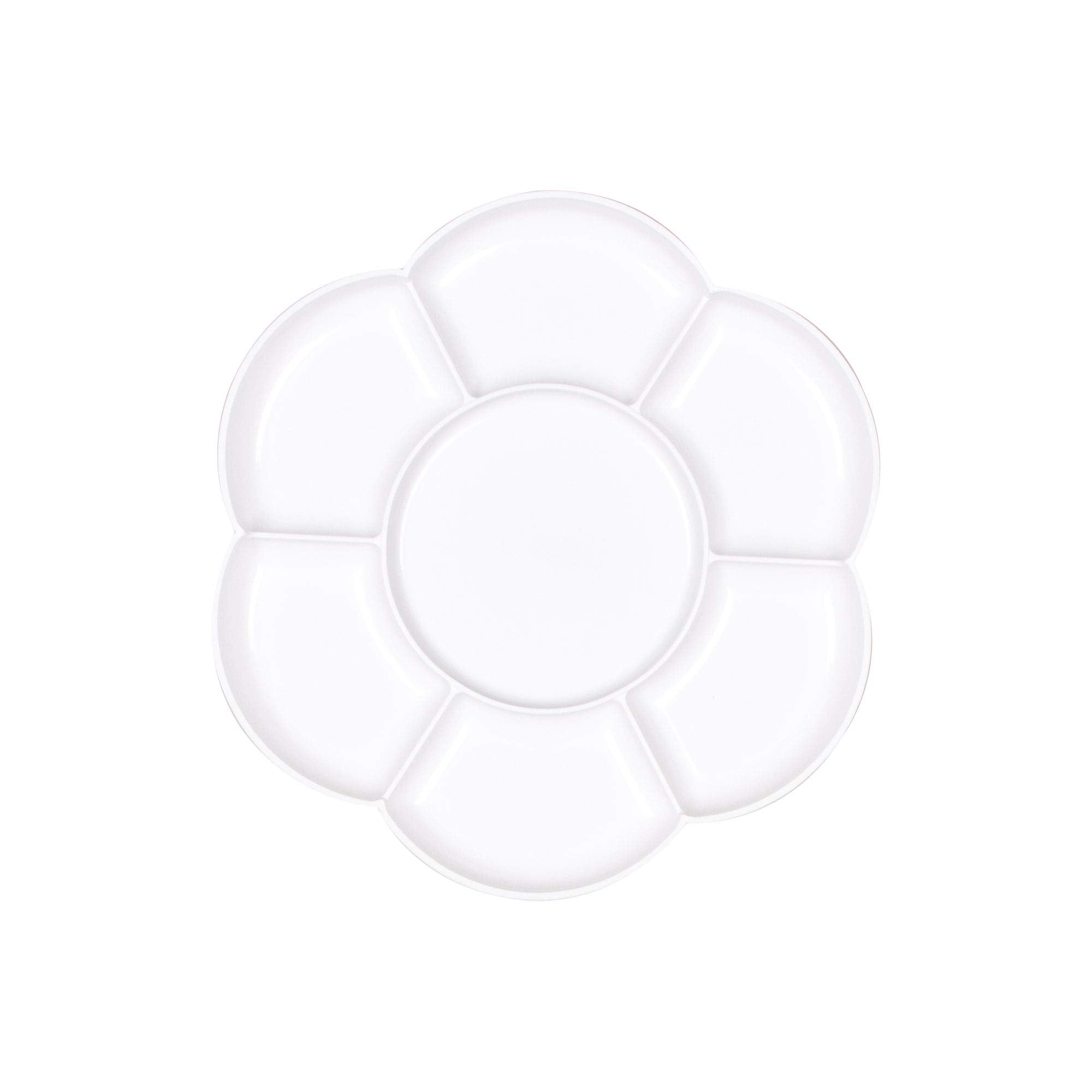 Baker Ross Flower Paint Palettes - Pack of 3 | 7 Wells per Palette | 17cm Diameter 4