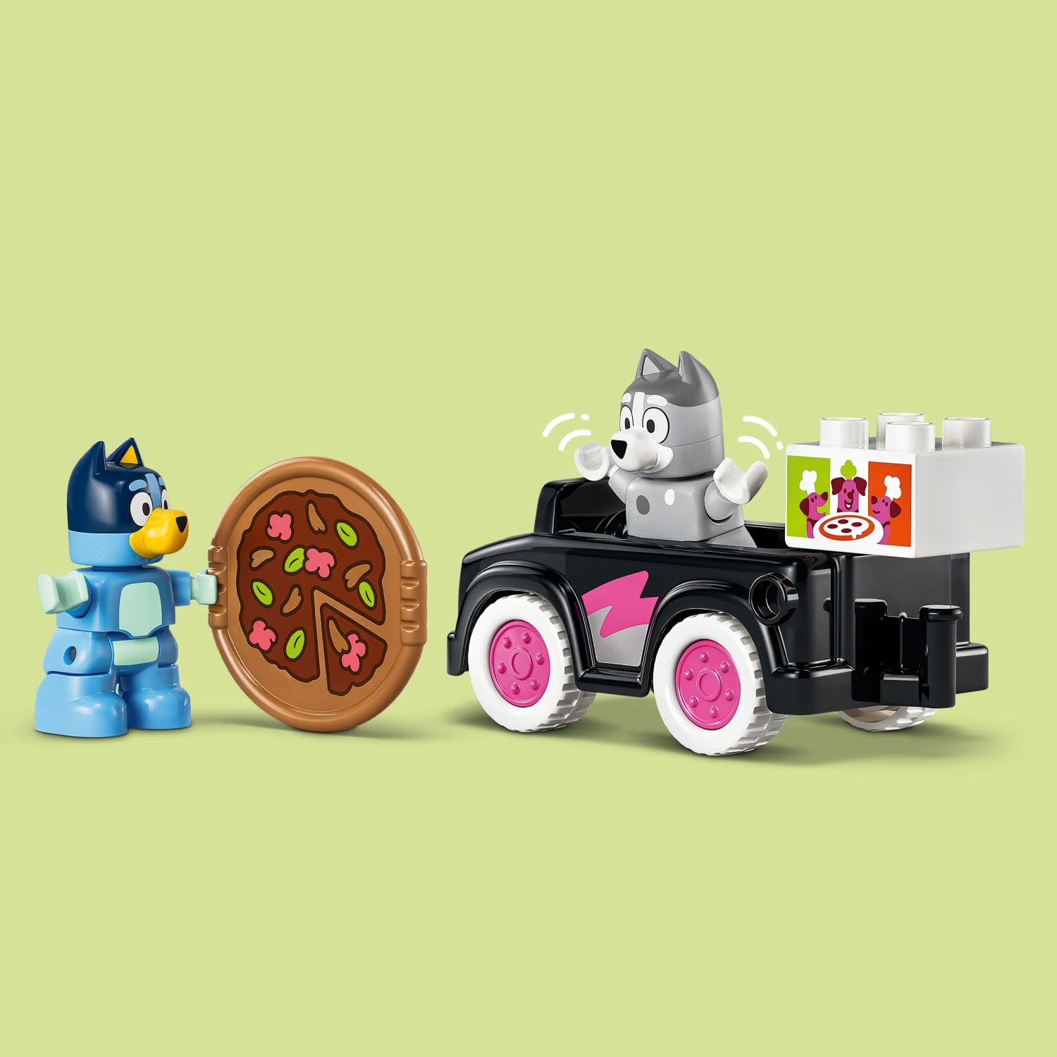 LEGO DUPLO Bluey Pizza Girls with Muffin and Bluey Building Set | Ages 2+ 2