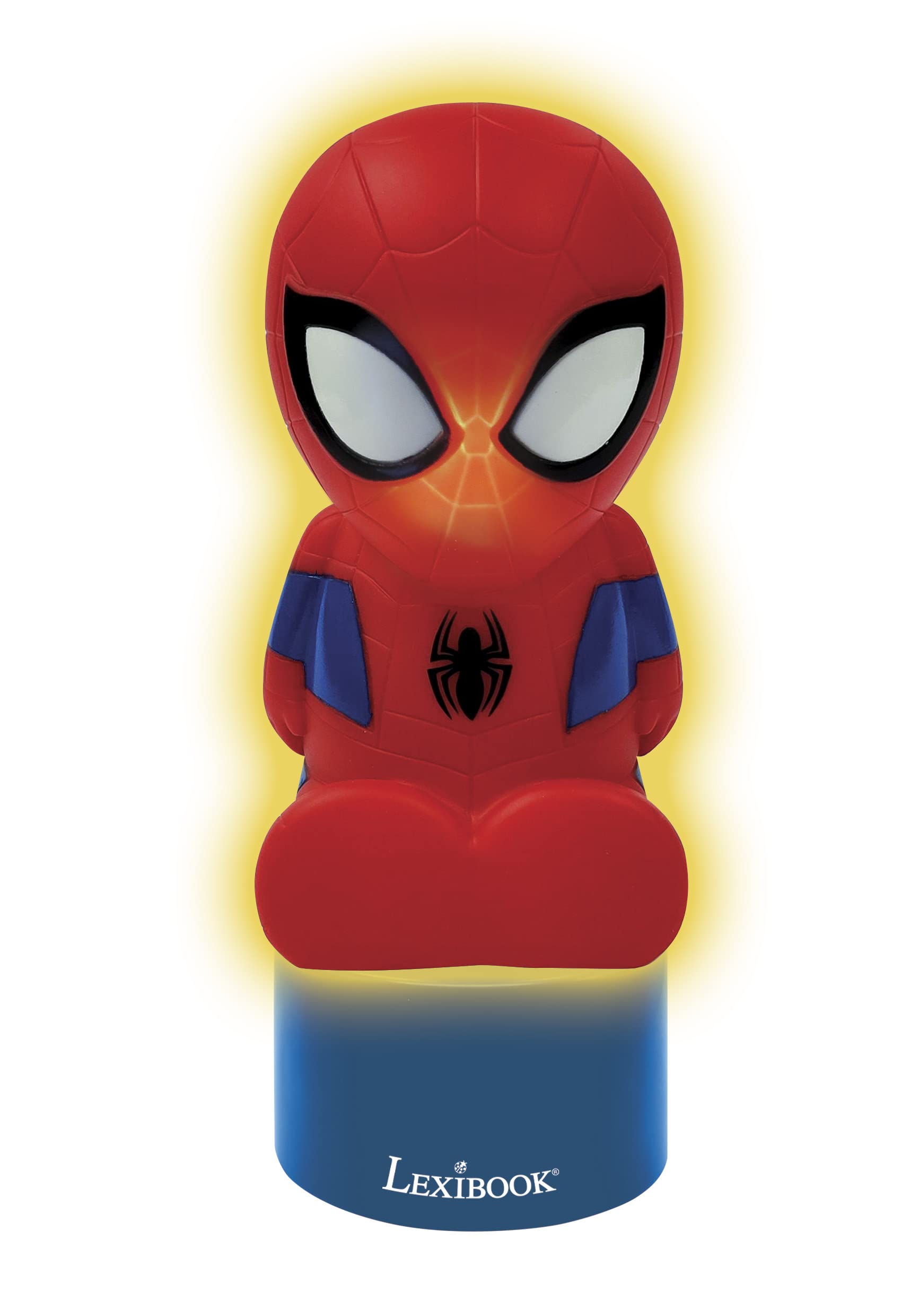 Spiderman Nightlight and Speaker with Color Change, Battery Operated, Blue/Red - NS01SP 5