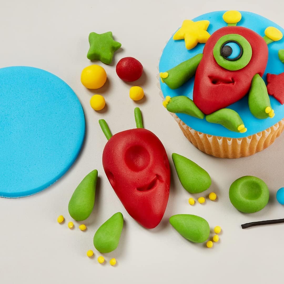 Renshaw Just Roll With It Fondant Icing Multipack - Primary Colours, 5 x 100g 3