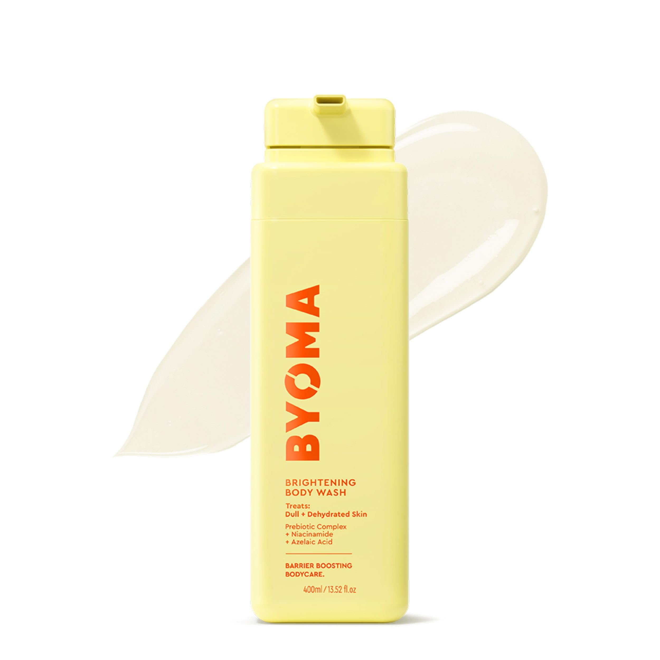BYOMA Brightening Body Wash - 400ml | Niacinamide & Azelaic Acid | pH-Balanced