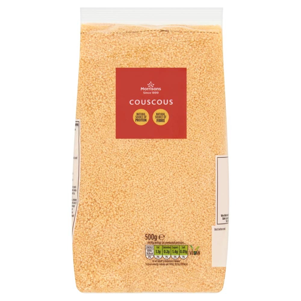 Morrisons Couscous 500g - Steamed & Dried Durum Wheat Semolina 1