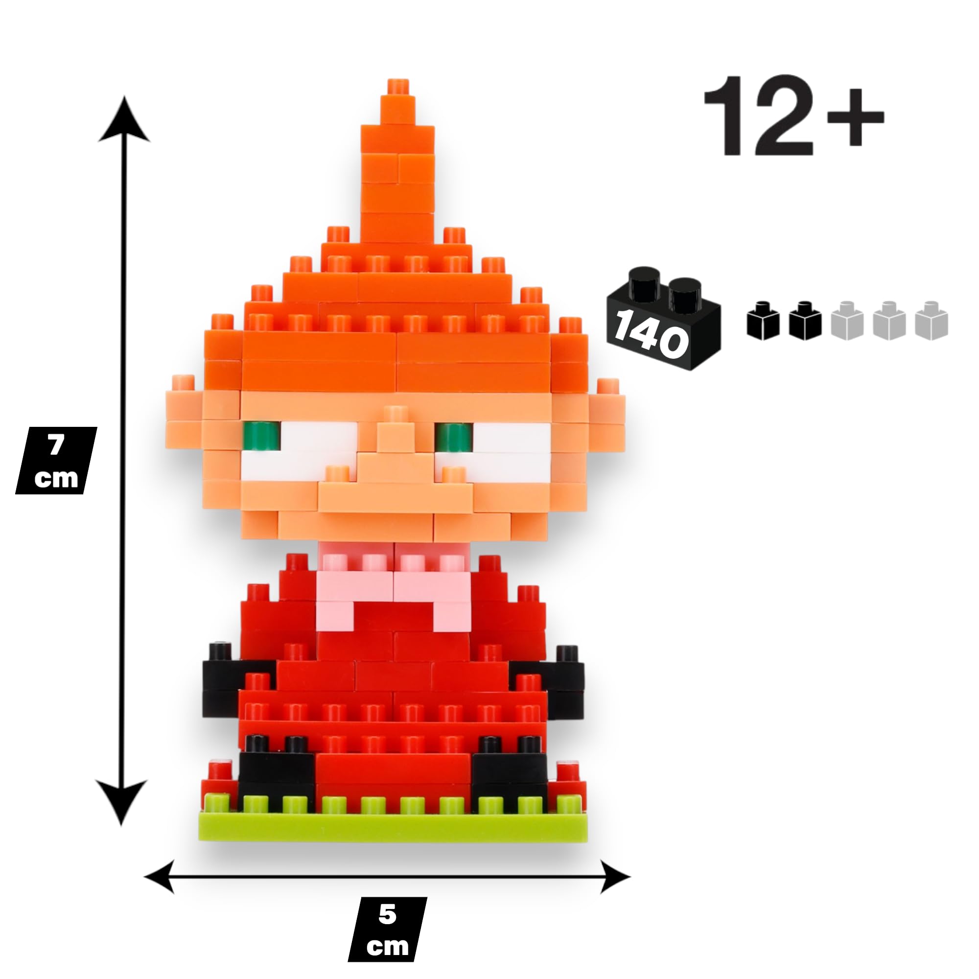 nanoblock Moomin Little My Character Collection - Micro Building Bricks - 140 Pieces 3