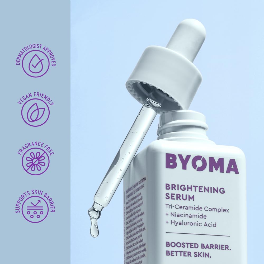 BYOMA Brightening Serum - Hydrates, Brightens & Repairs Skin Barrier | 30ml 5
