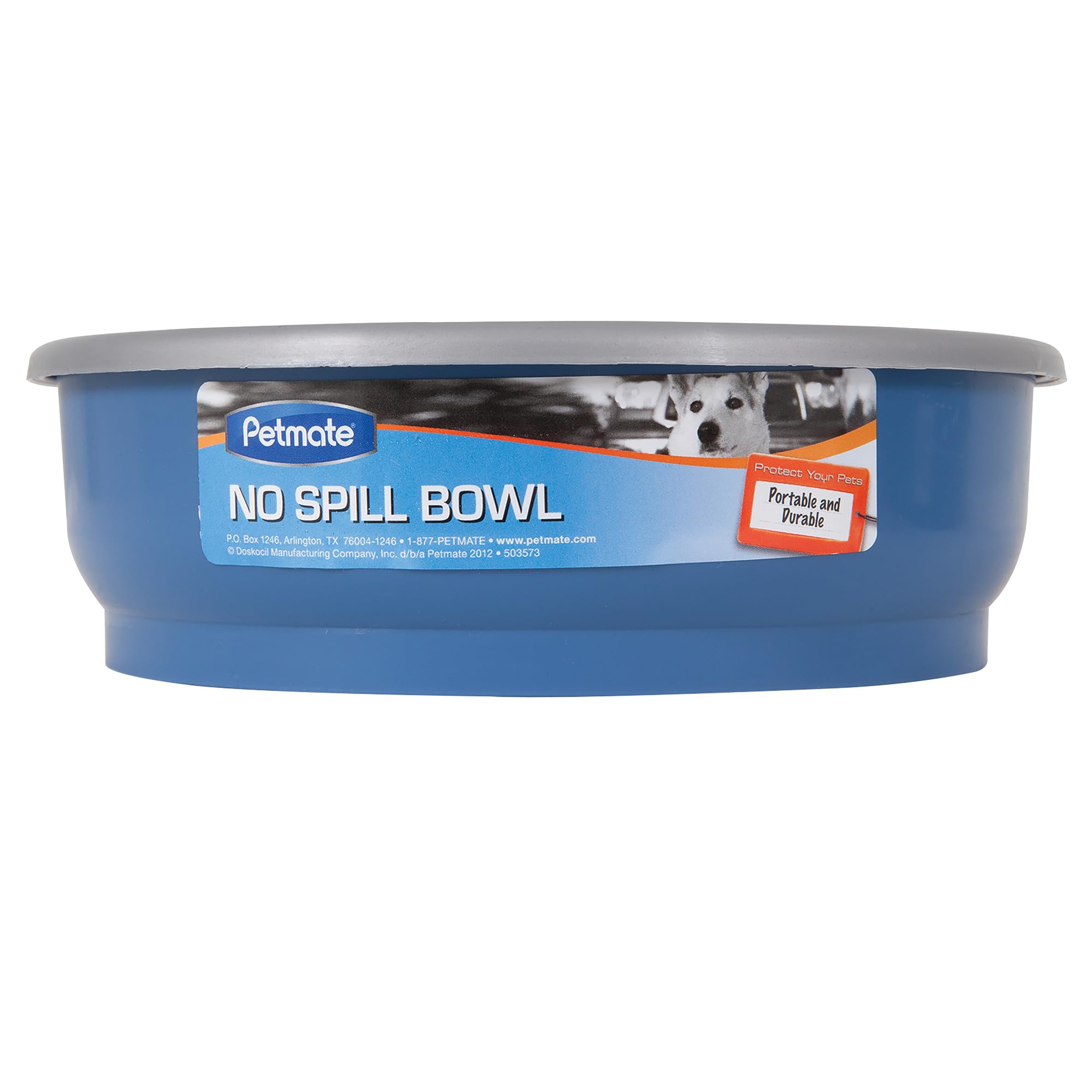 Petmate No Spill Travel Bowl for Dogs | Splash Proof | 30 x 30 x 6.25 cm