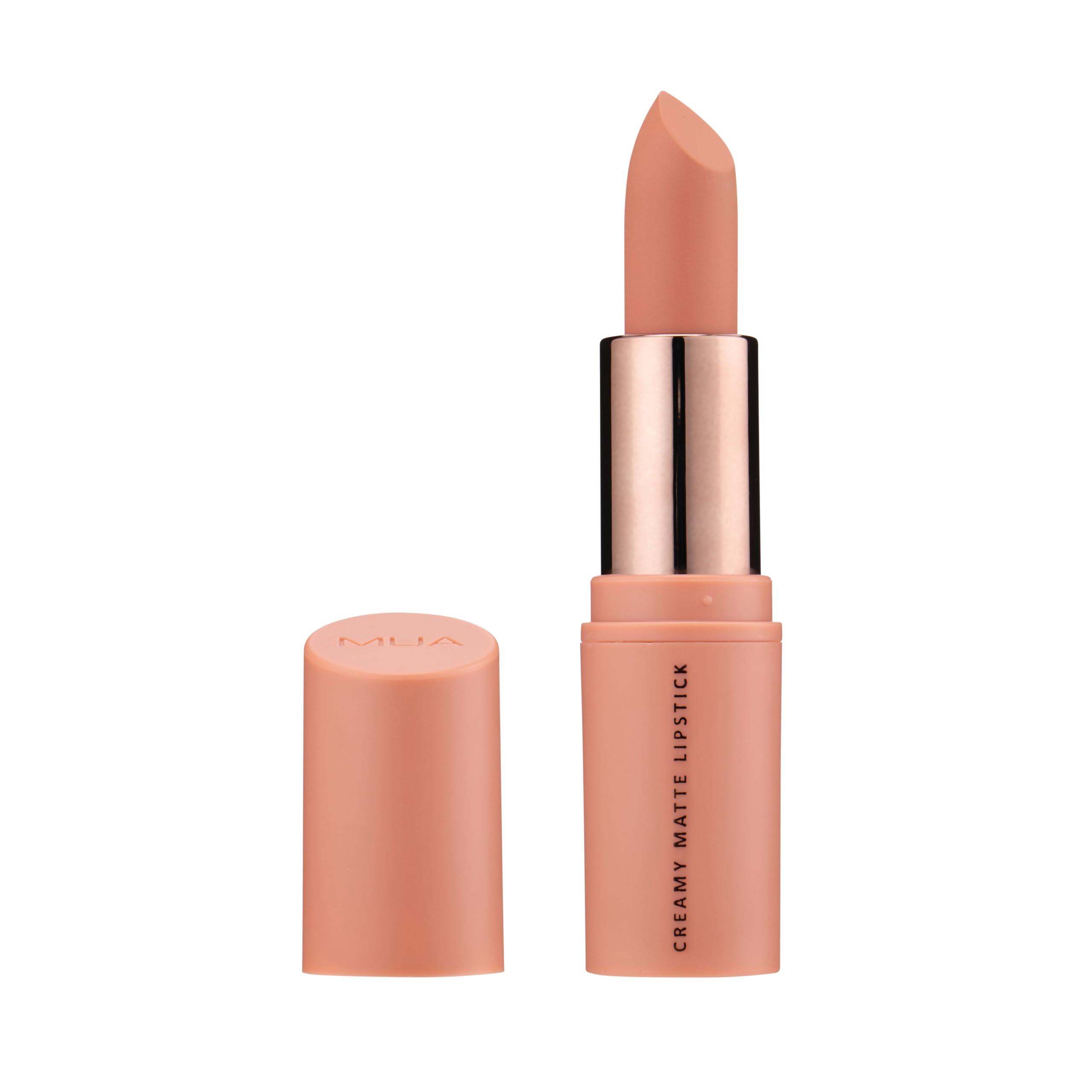MUA Makeup Academy Creamy Matte Lipstick - Super Nude | Highly Pigmented, Vegan & Cruelty Free, 3.2g
