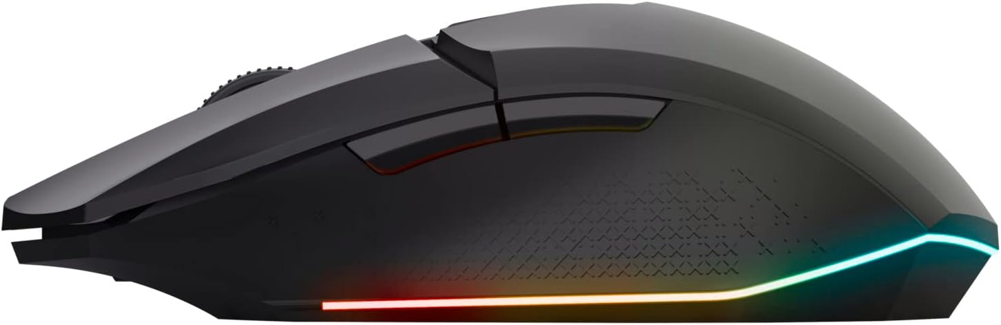 Trust Gaming GXT 110 Felox Rechargeable Wireless Gaming Mouse – 80H Battery, 800-4800 DPI, RGB LED, 6 Buttons 4