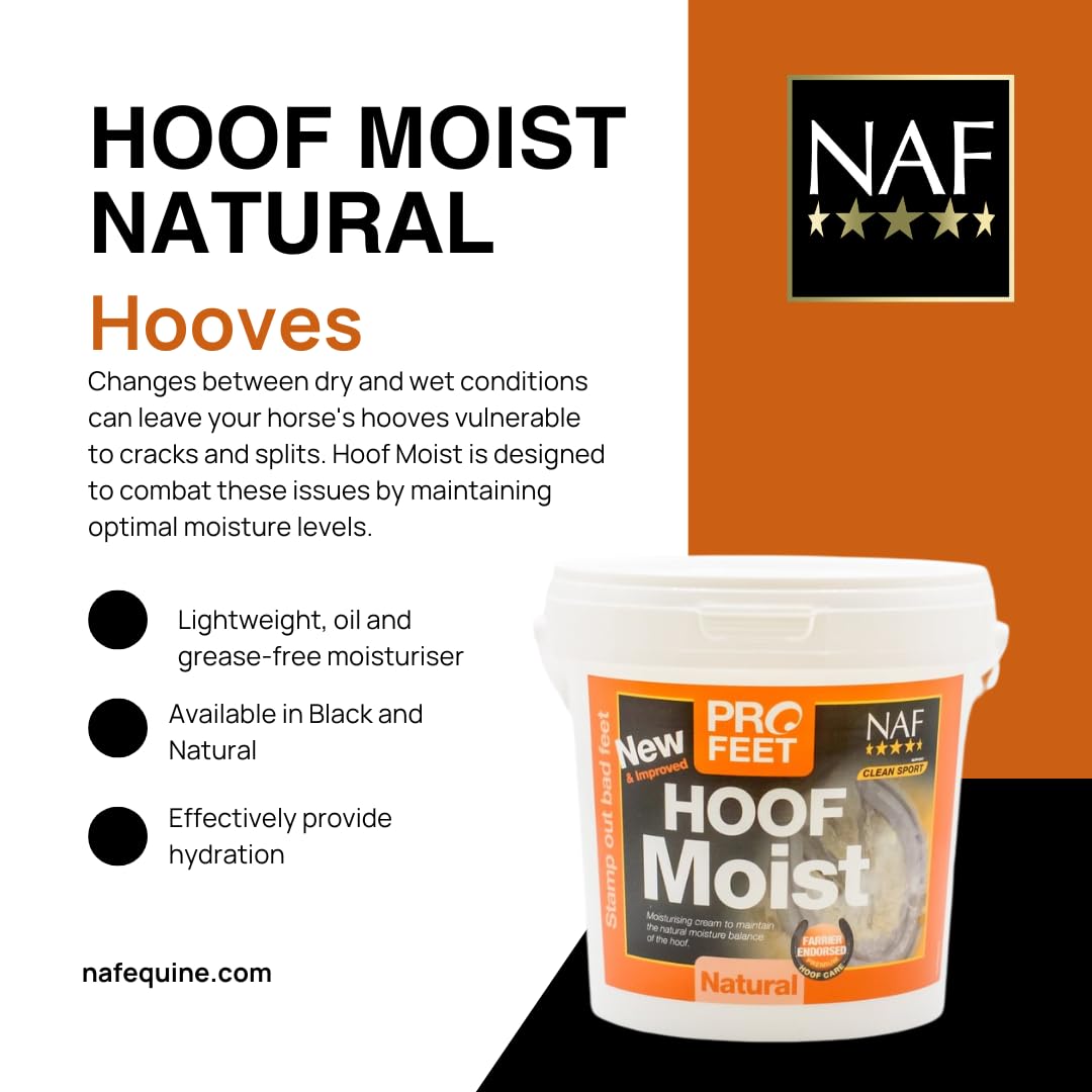 NAF Profeet Hoof Moist Natural - Daily Moisturising Hoof Dressing | 900g 3