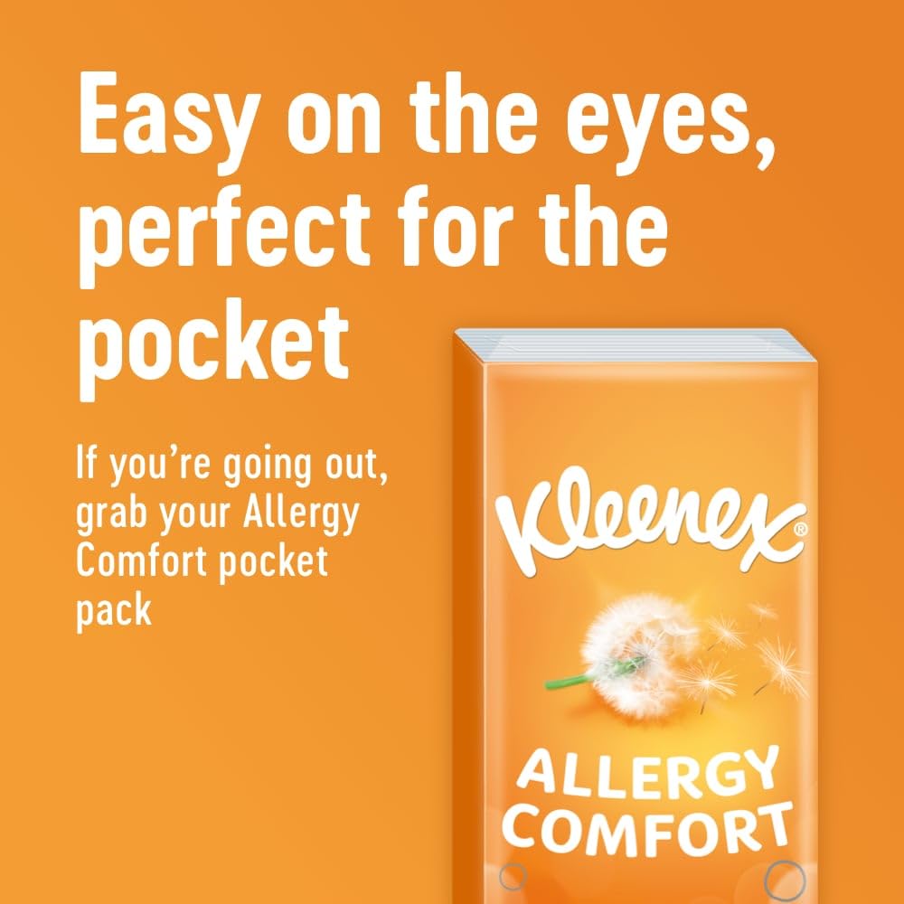 Kleenex Allergy Comfort Pocket Tissues - Hypoallergenic, Extra Soft, Ultra Absorbent | 10 Count Pack 3