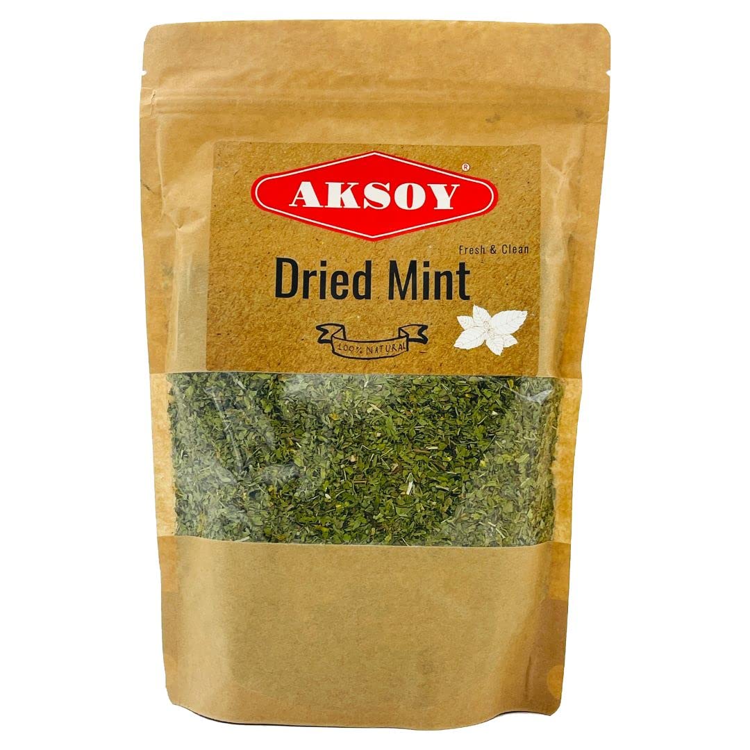 Aksoy Mint Peppermint Leaves 250g - Premium Dried Mint Leaves 1