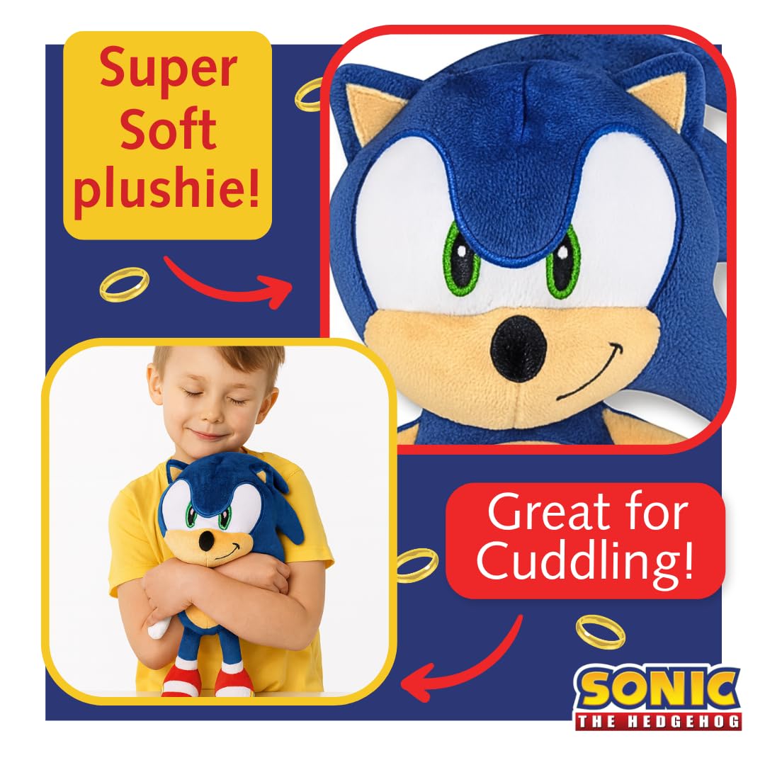 Sonic the Hedgehog Plush 30 cm - Official Blue Hedgehog Soft Toy 9