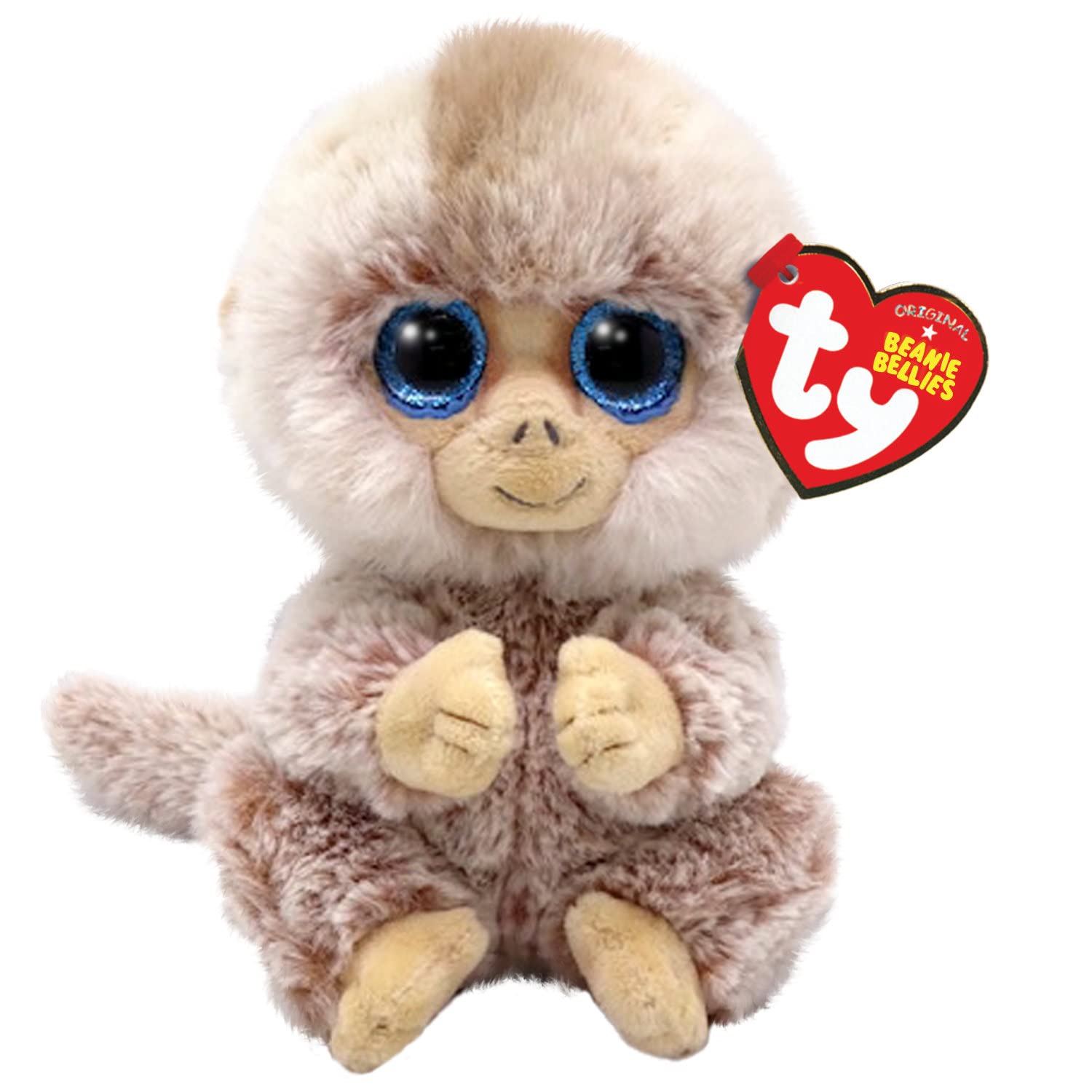 TY Stubby Monkey Beanie Bellie Regular 6 Inches | Beanie Baby Soft Plush Toy