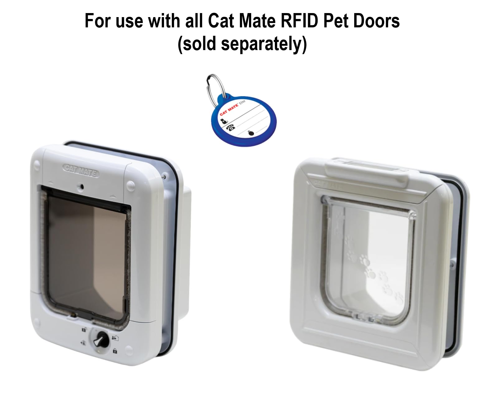 Cat Mate Electronic ID Disc - Unique Pet ID | Compatible with Cat Mate Doors | Blue
