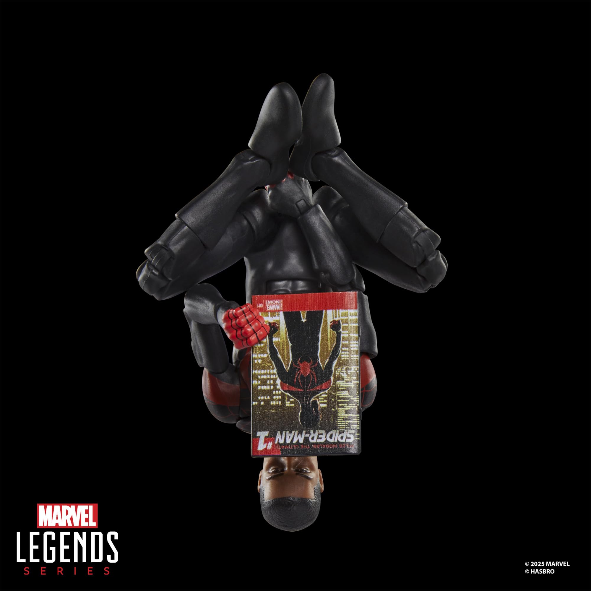 Marvel Legends Ultimate Miles Morales Spider-Man Action Figure - 6 Inch Collectible with Comic Accessories 5