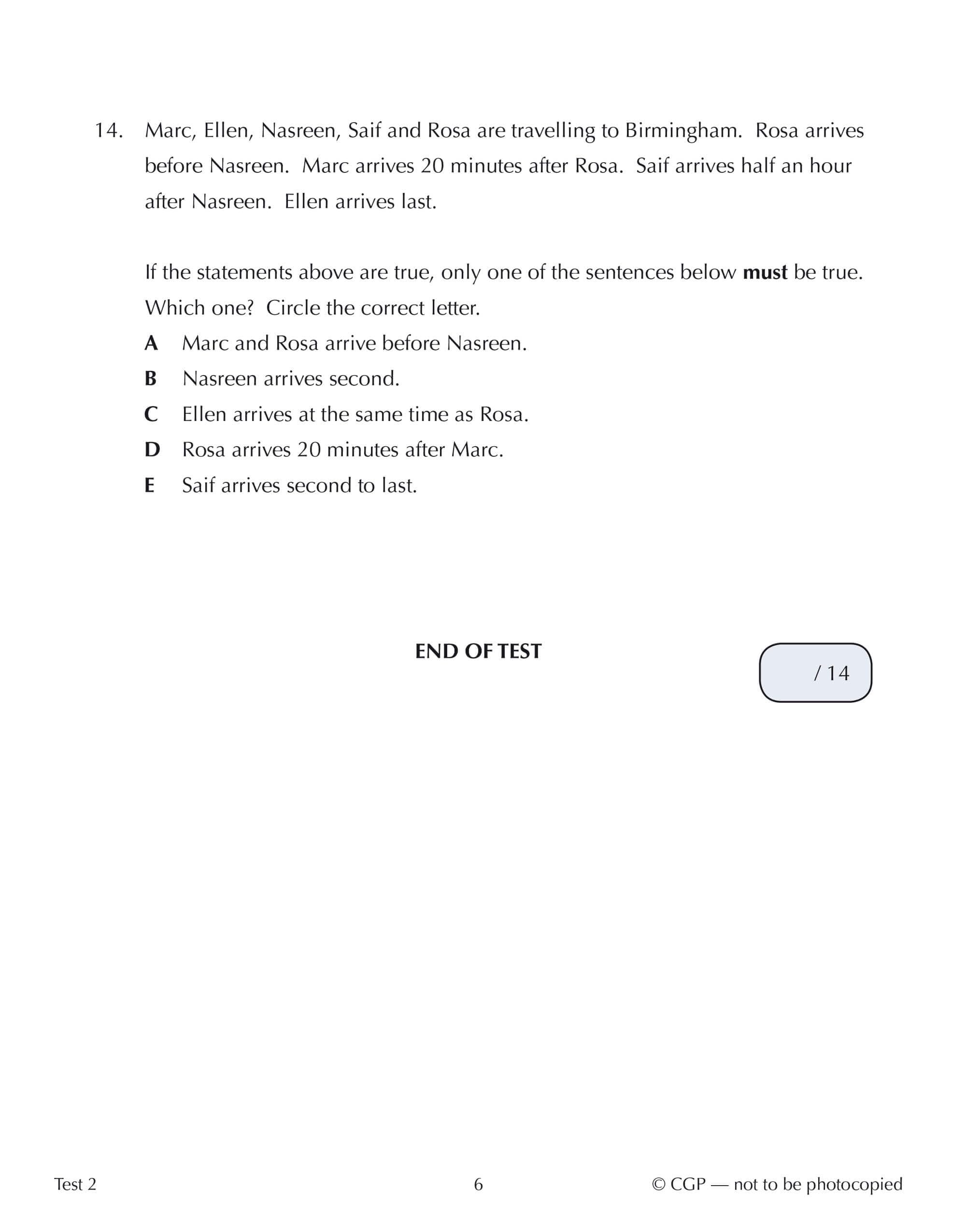 CGP 11+ GL 10-Minute Tests: Verbal Reasoning, Logic & Coding - Ages 10-11 | Paperback | 120 Pages 4