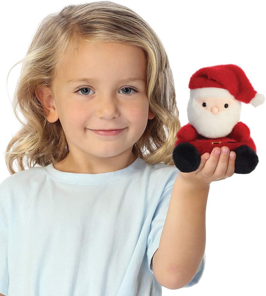 Aurora Palm Pals Santa Claus - Soft Plush Stuffed Animal for Babies & Toddlers 5