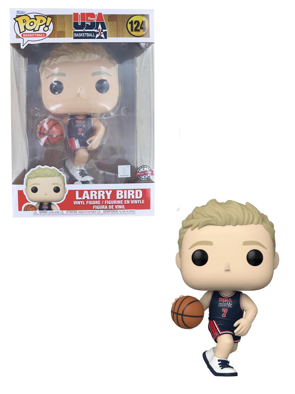 Funko Pop! Super Sized Jumbo - Larry Bird (Team USA) Vinyl Figure 3