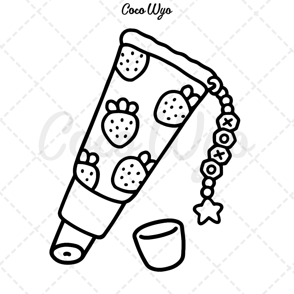 Glow Cosmetics - Coloring Book for Adults and Kids, 52 Bold and Easy Beauty-Themed Designs (8.5 x 8.5 Inches) 3