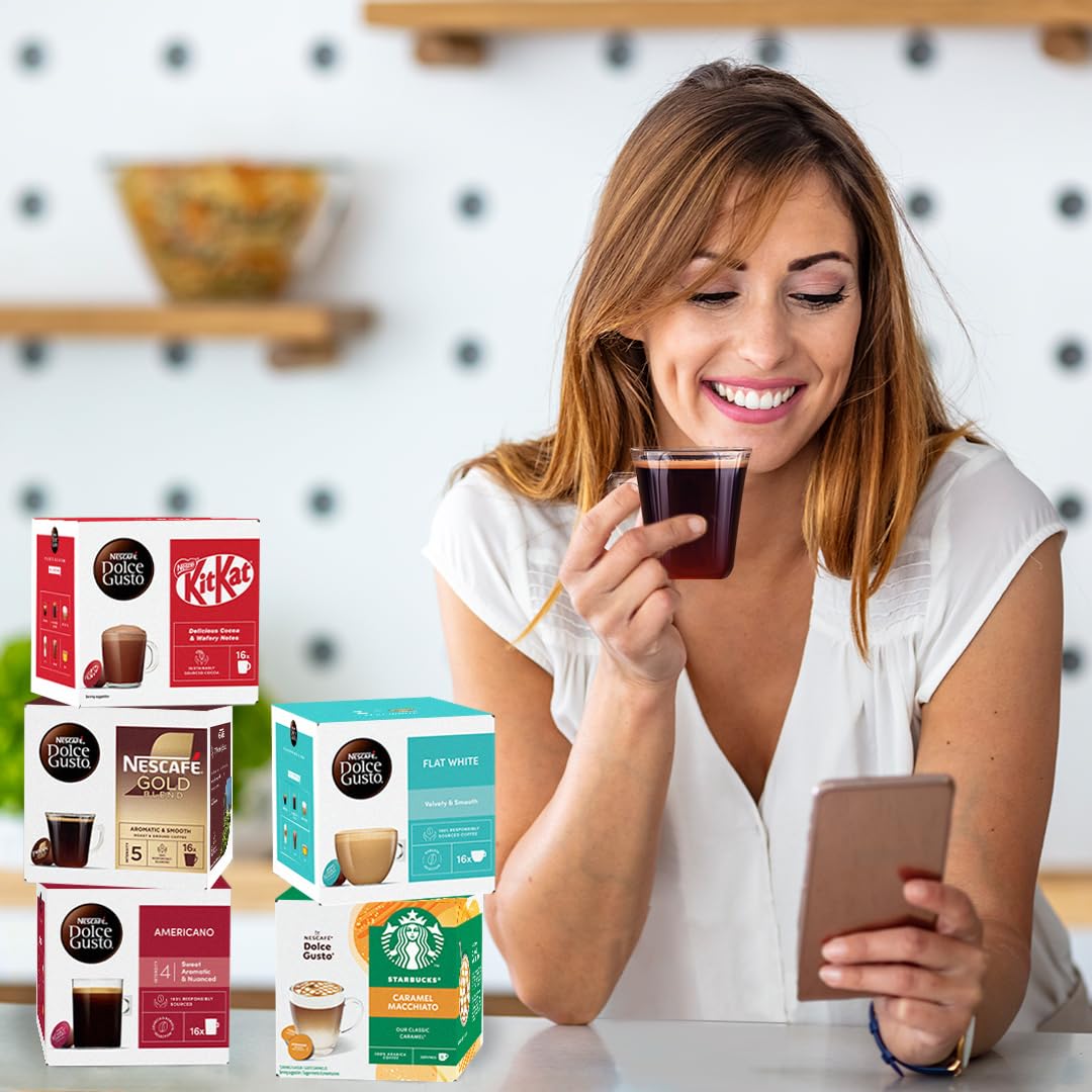 NESCAFÉ DOLCE GUSTO Americano Intenso - 48 Capsules (Pack of 3, 16 Count Each) 7