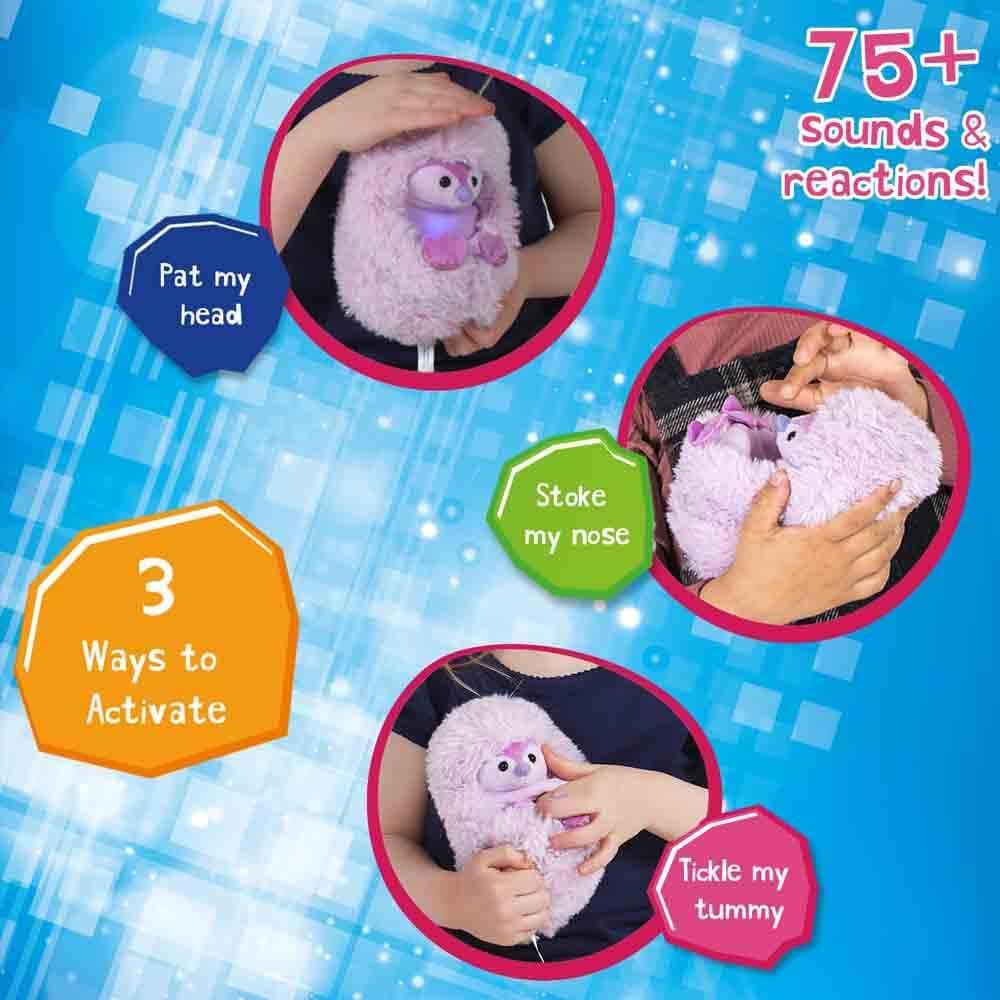 Curlimals Pip Penguin Arctic Glow Interactive Plush Toy - Light-Up & Talking Soft Toy for Kids 9