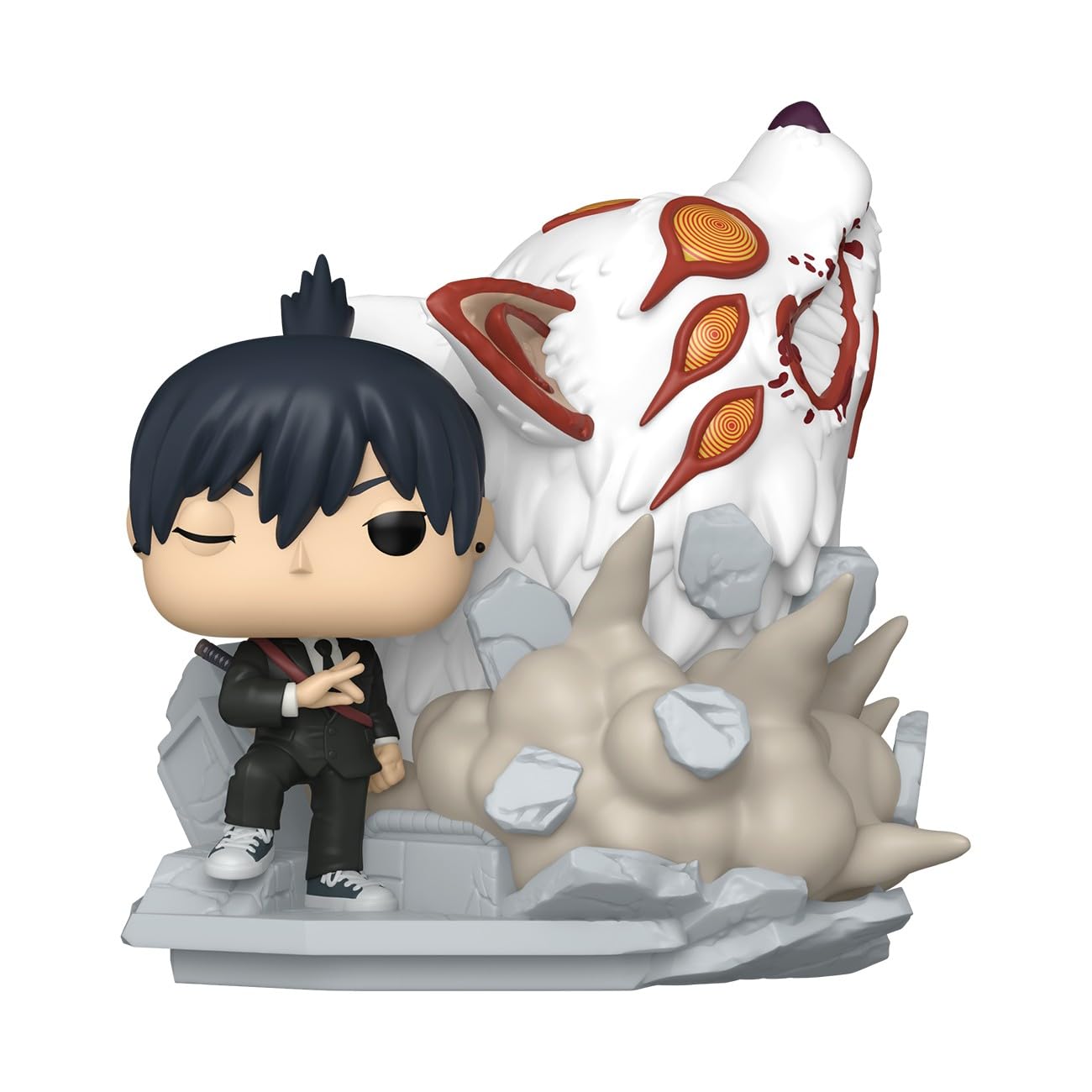 Funko Pop! Moments: Chainsaw Man - Aki Hayakawa (Fox Devil) Vinyl Figure 5
