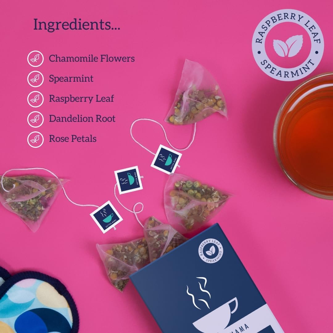 HOTTEA MAMA Over The Moon Organic Period Support Herbal Tea - Cramp Relief & Hormone Balance 7