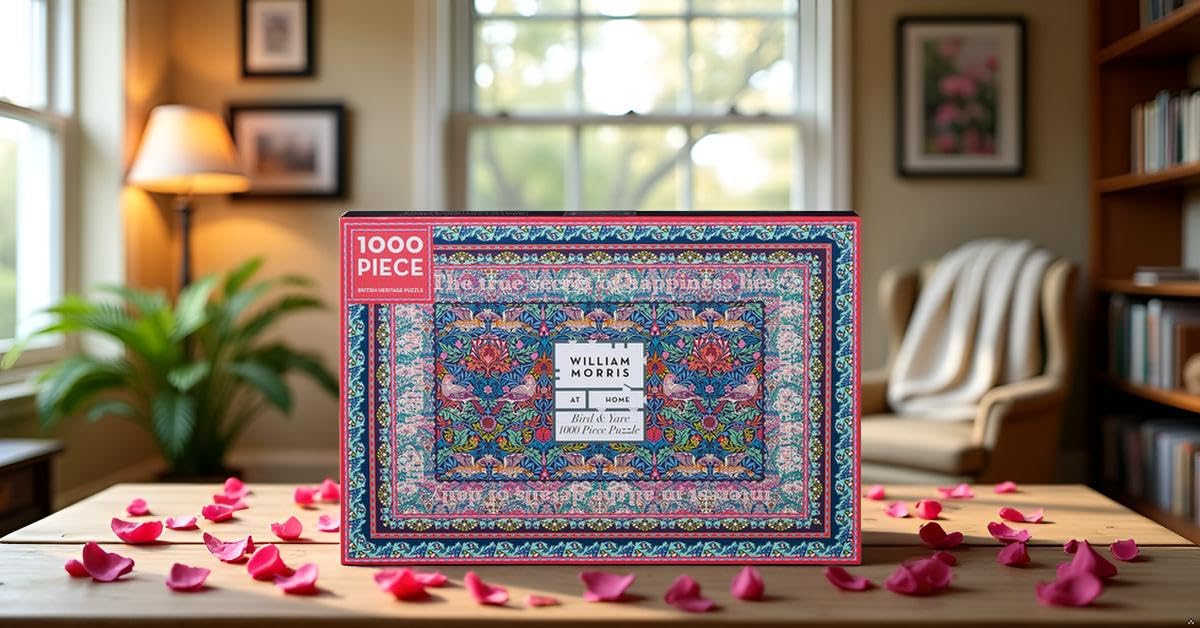 WILLIAM MORRIS AT HOME Rose Design Jigsaw Puzzle - 1000 Pieces | Fits 50x70cm Frame 5