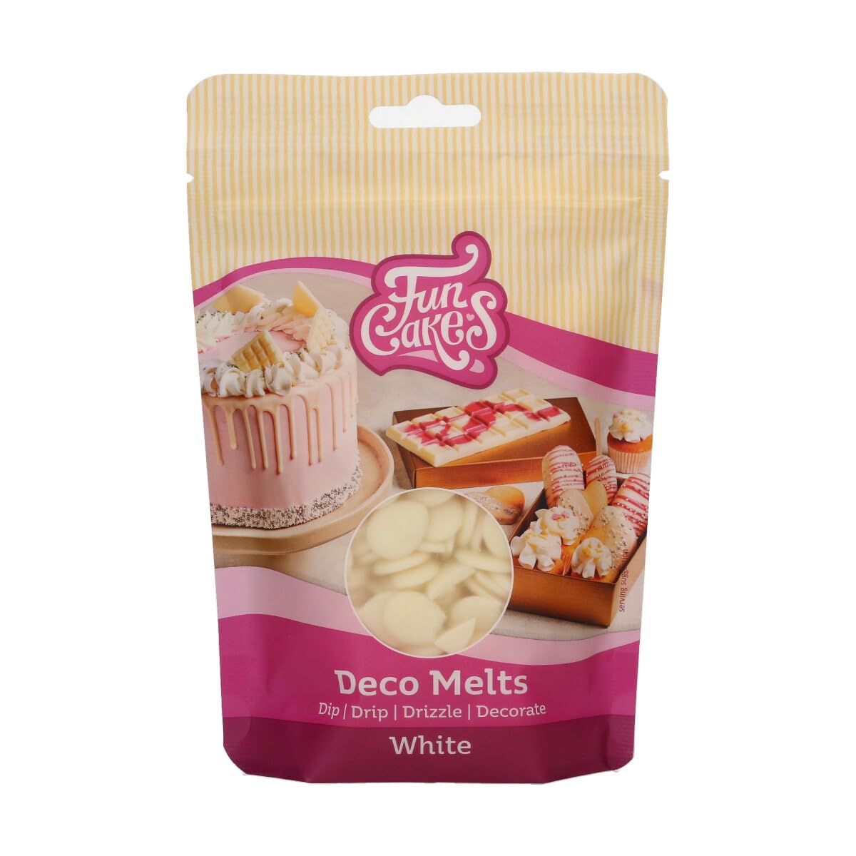 FunCakes - Deco Melts White Coating, AZO Free, 250 g 1