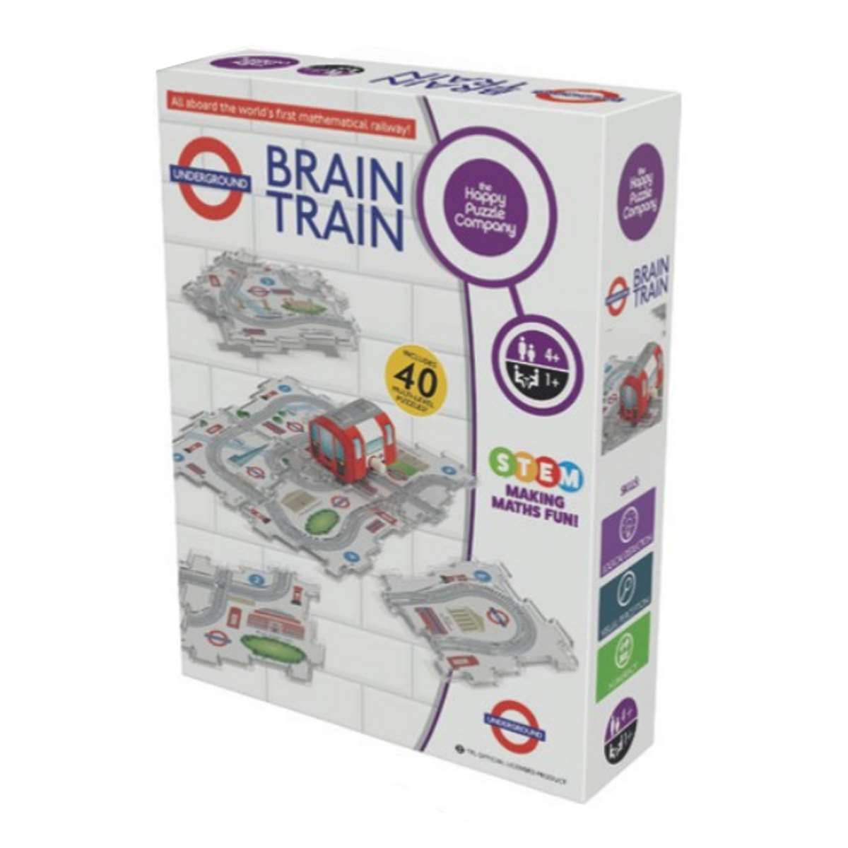 The Happy Puzzle Company Underground Brain Train - Educational Maths & Logic Puzzle Game for Ages 4+