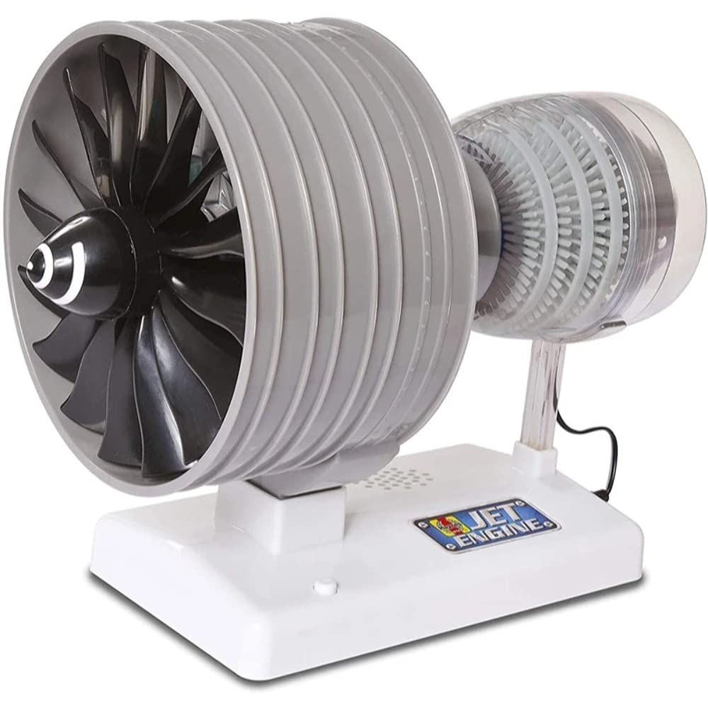 Machine Works Build Your Own Jet Engine Toy - 40+ Piece Educational Building Kit with Lights & Sounds 1