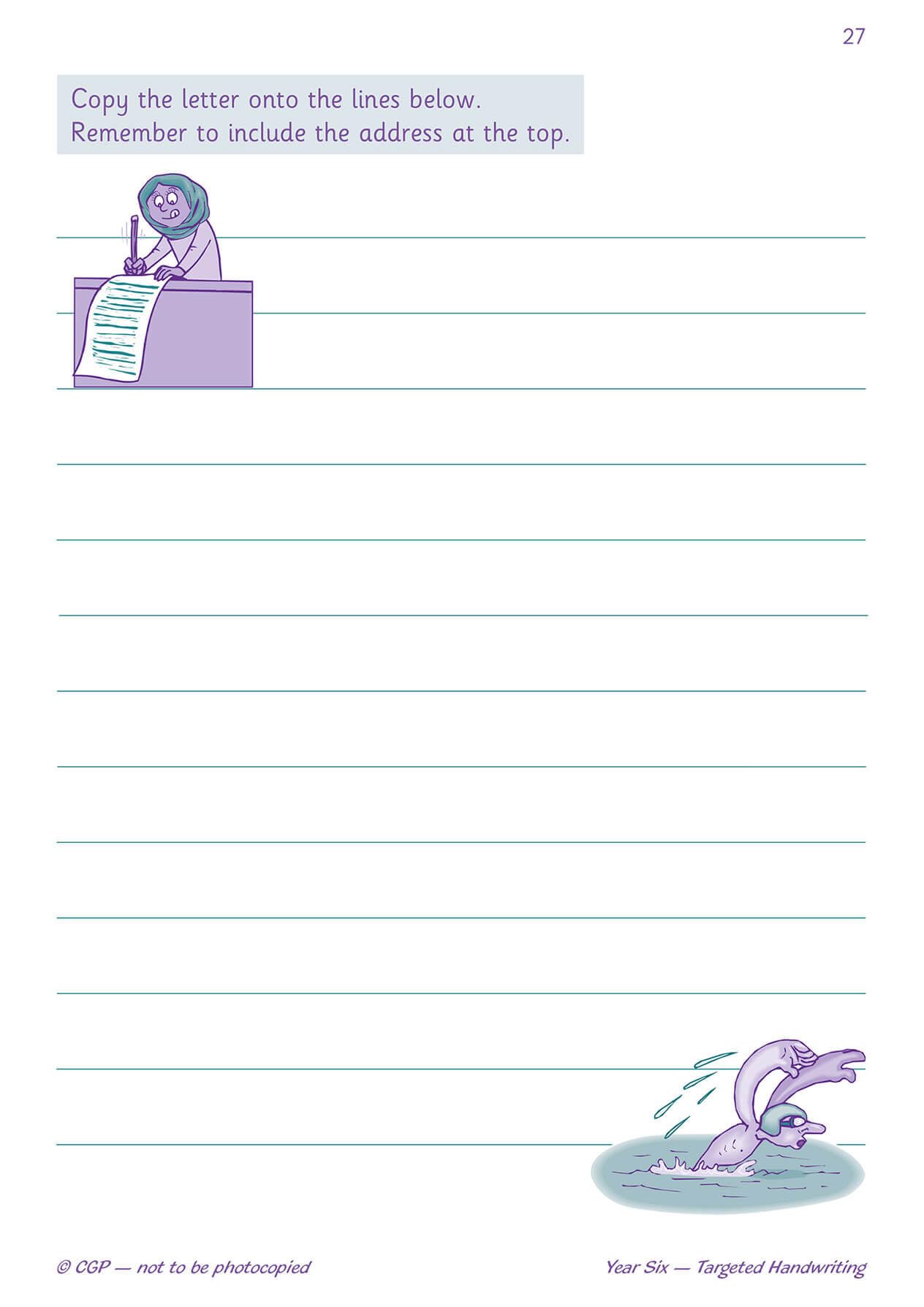 CGP KS2 English Targeted Practice Book - Handwriting Year 6 | Catch-up & Home Learning Aid 6
