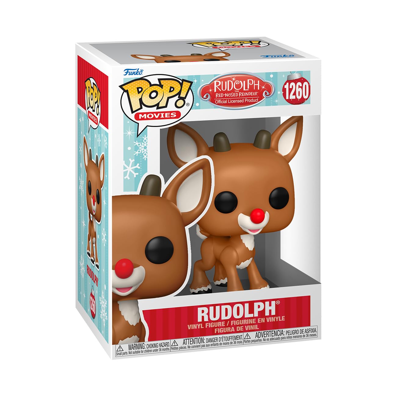 Funko Rudolph the Red-Nosed Reindeer - Rudolph Chibi Character Collectible Vinyl Figure | 3.75 Inch | Red