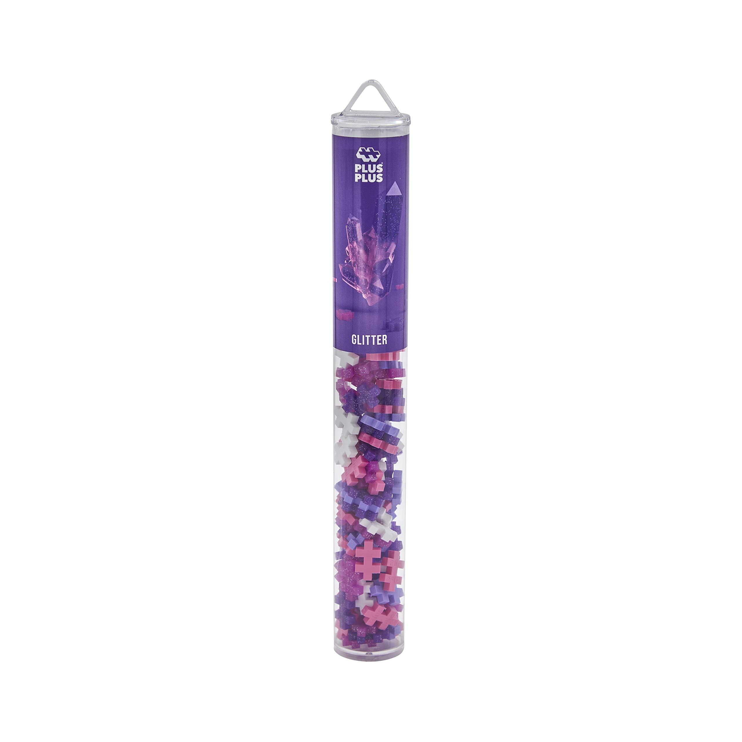 PLUS PLUS Glitter Building Set - 100 Pieces | STEM Learning | Ages 5+ | Non-Toxic Plastic