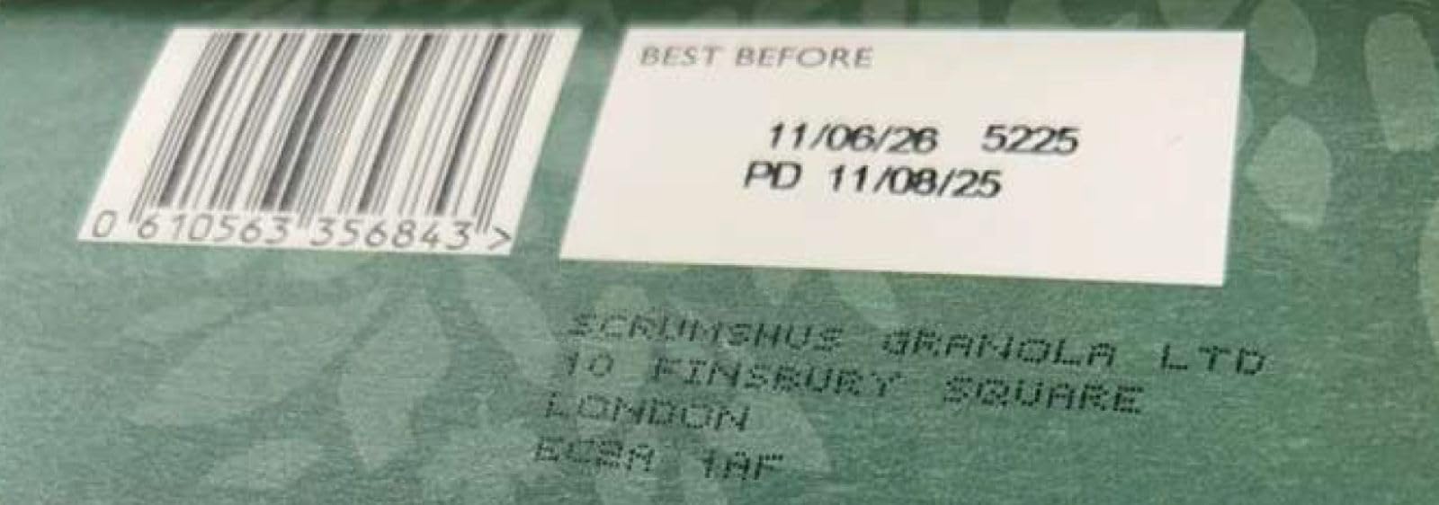 Scrumshus No Added Salt Luxury Granola (500g) - Made with Honey & Pure Maple Syrup, GMO Free, Recyclable Packaging