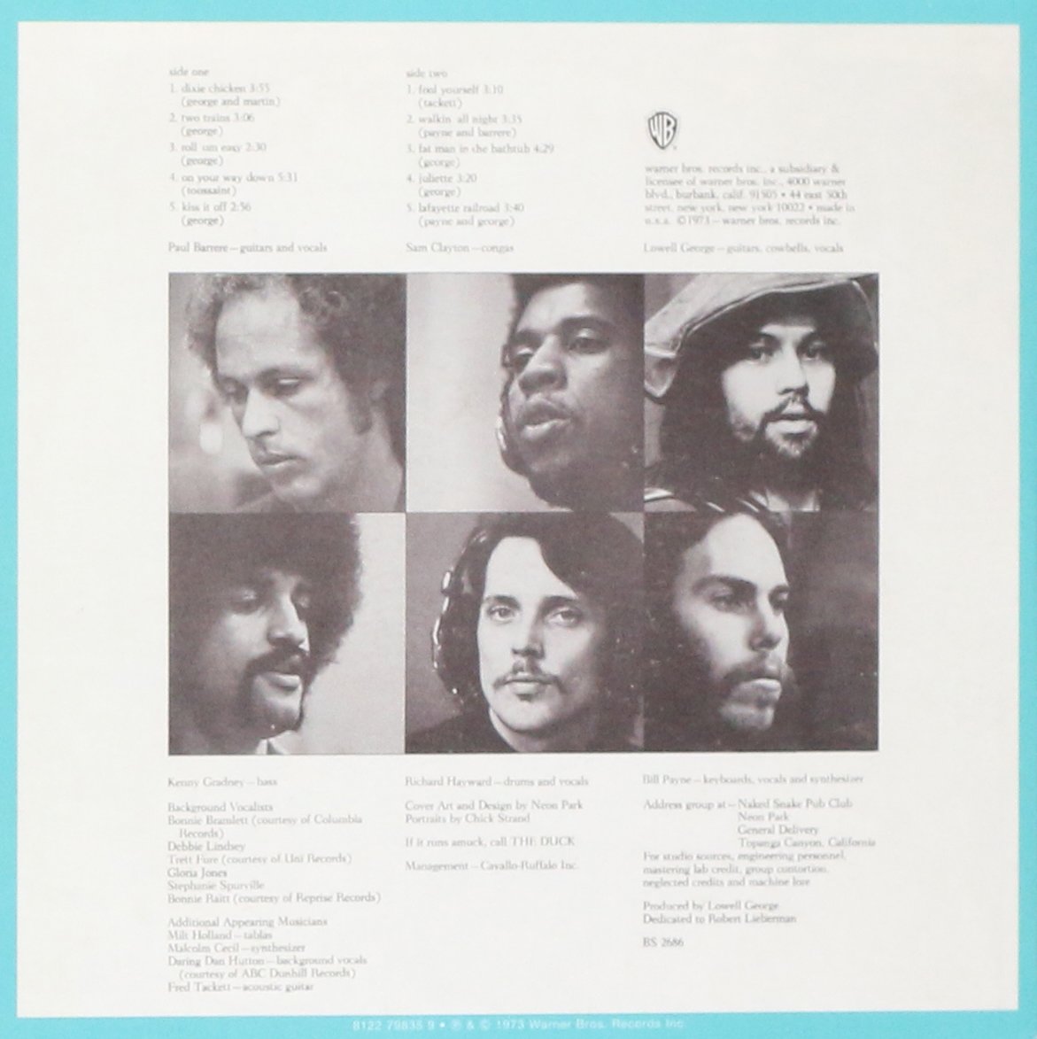 Little Feat - Original Album Series: Little Feat / Sailin' Shoes / Dixie Chicken / Feats Don't Fail Me Now / The Last Record Album [5 CD Box Set] 6