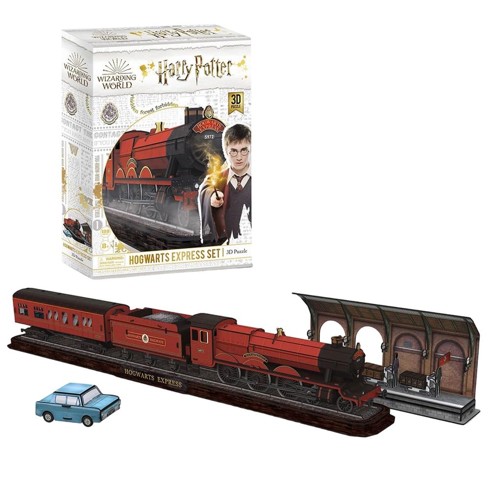 University Games Harry Potter Hogwarts Express Set 3D Puzzle | 180 Pieces | Ages 8+
