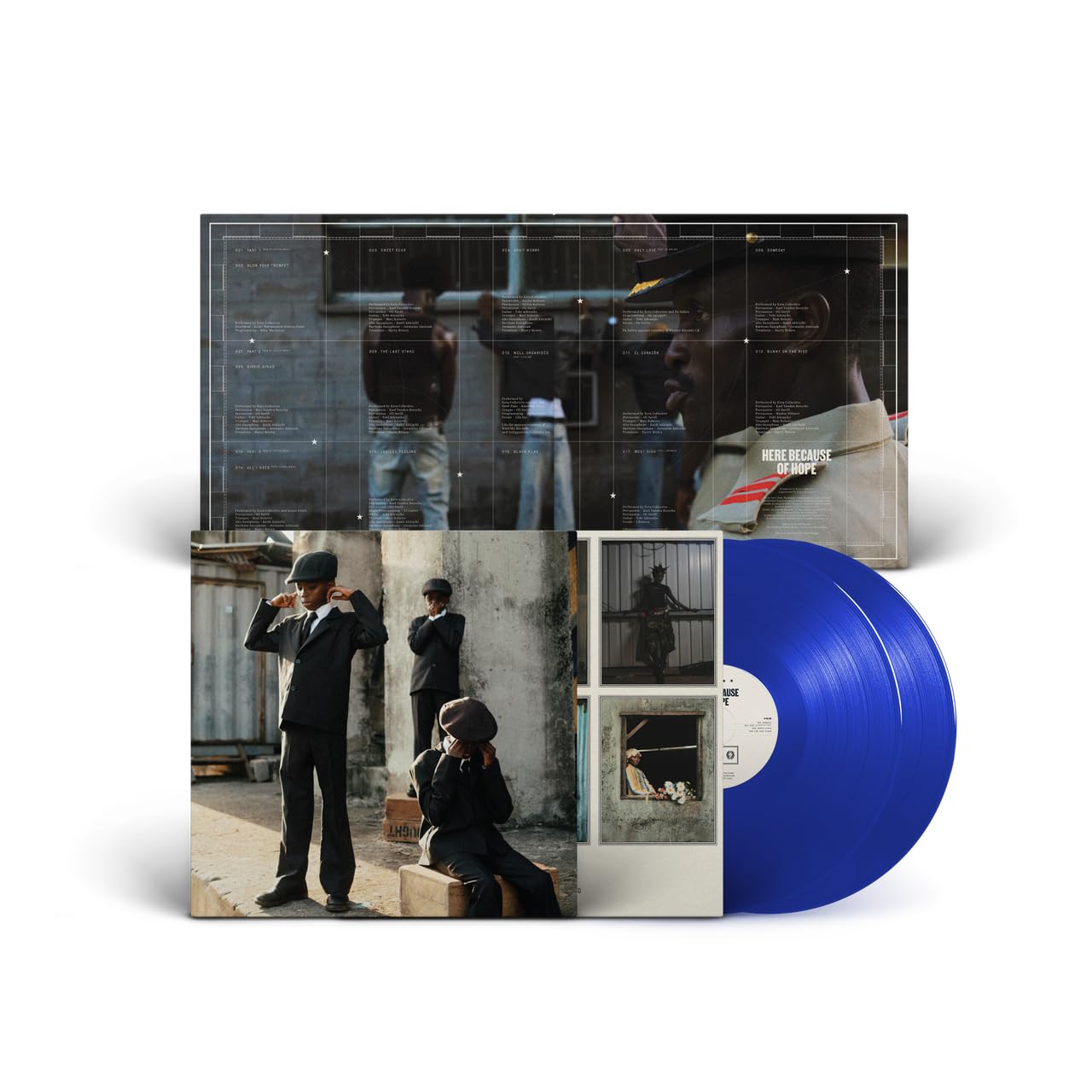 Ezra Collective - Here Because of Hope [2LP Transparent Ocean Blue Vinyl]