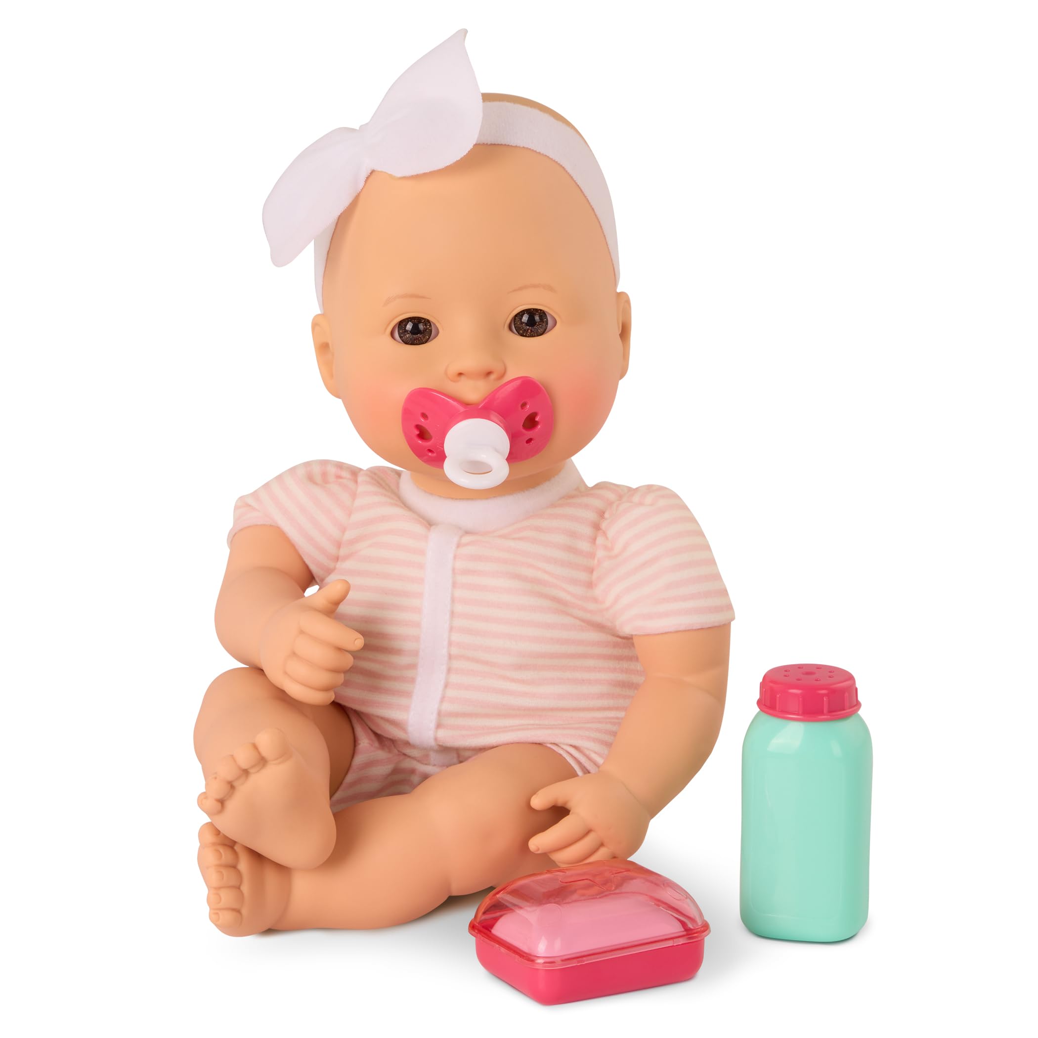 Baby Sweetheart 12-Inch Soft Body Bath Time Doll with Storybook and Accessories | Ages 2+