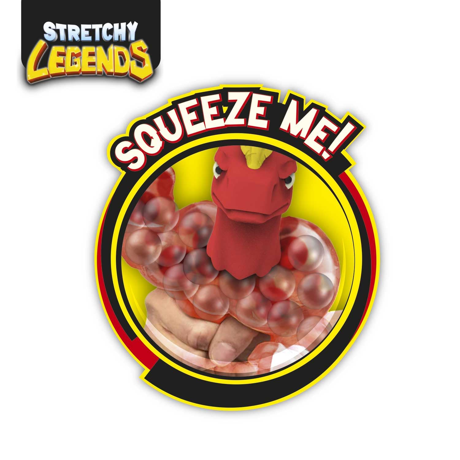 STRETCHY LEGENDS Hammer Head Action Figure - Stretchy Squishy Toy for Kids 3 Years and Up 8