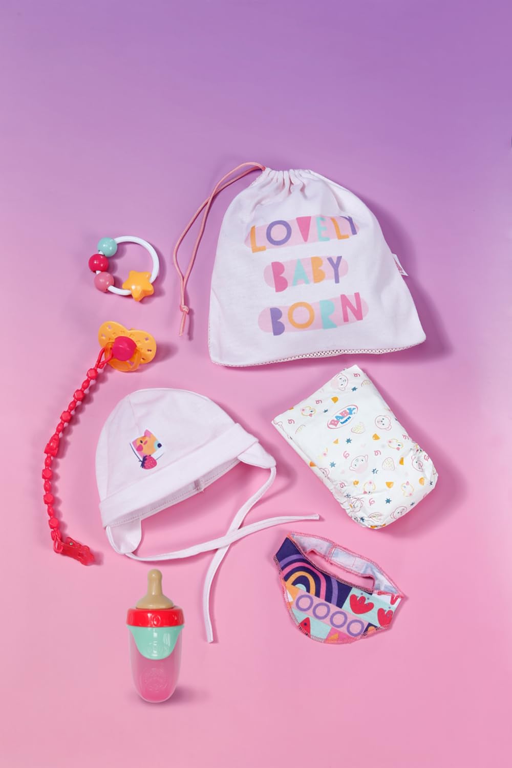 BABY born Newborn Set with Accessories for 43 cm Dolls | Magic Dummy Function | Polyester 2