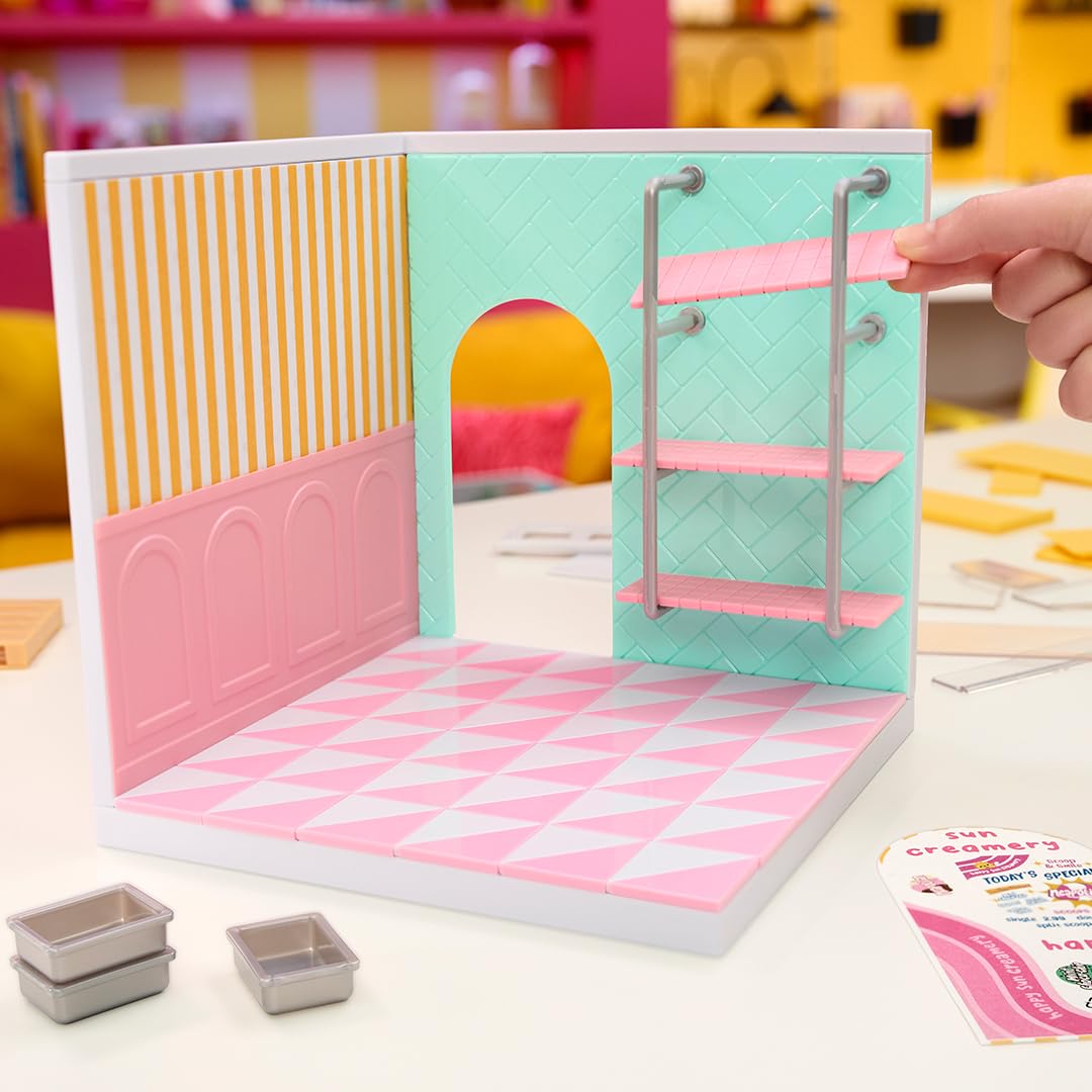 MGA's Miniverse Make It Mini Spaces Ice Cream Shop - Building Set for Kids 3+ 9