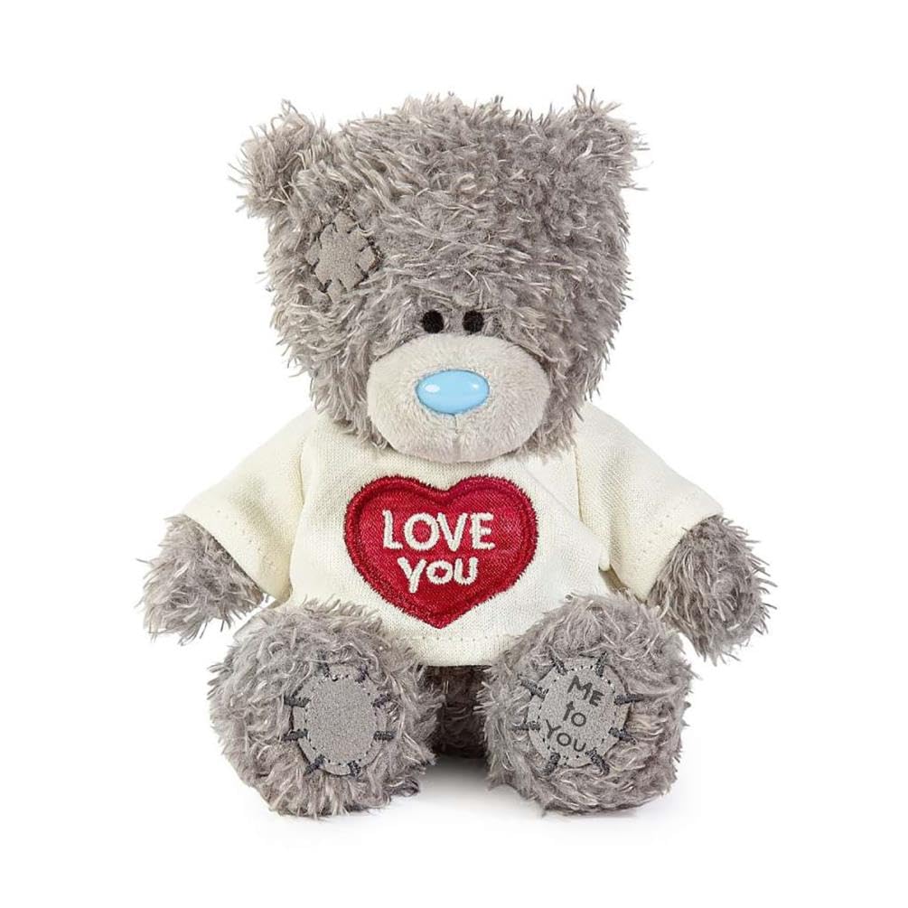 Me To You Tatty Teddy Plush Bear 10cm High with 'Love You' T-Shirt | Polyester