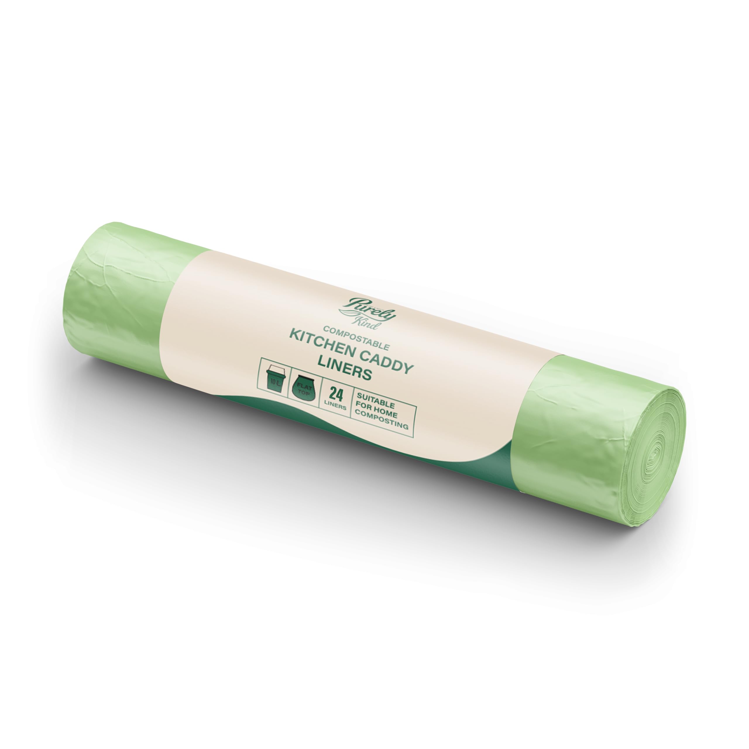 Blake & White Purely Kind Compostable Food Waste Bags - 10L Capacity, 24 Count | Plant-Based
