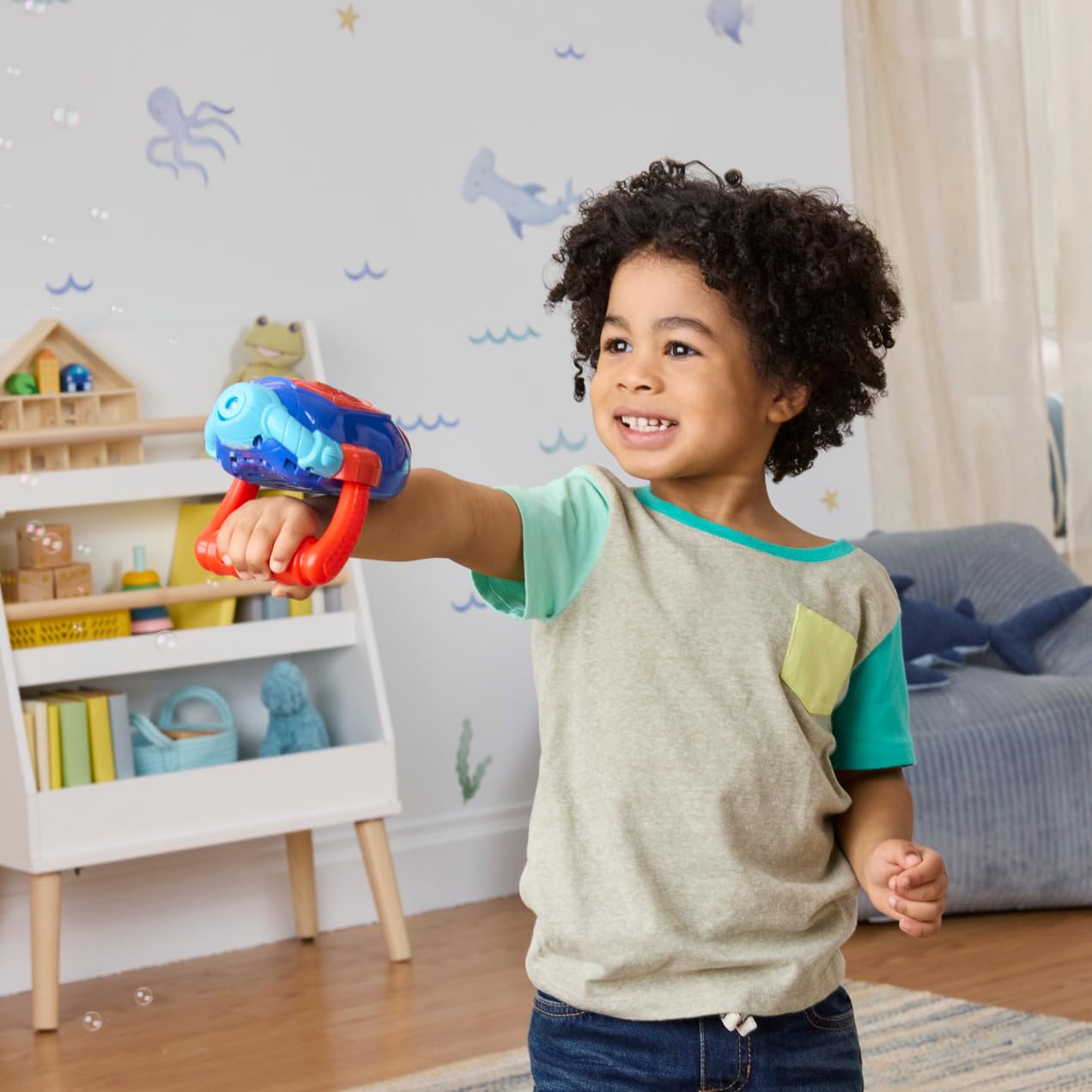 Spidey and His Amazing Friends Water-Webs Bubble Slinger Electronic Toy - Ages 3+ 4