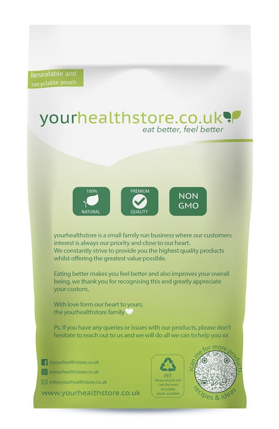 yourhealthstore Semi Skimmed Milk Powder - 100% Pure | Gluten Free | Vegetarian
