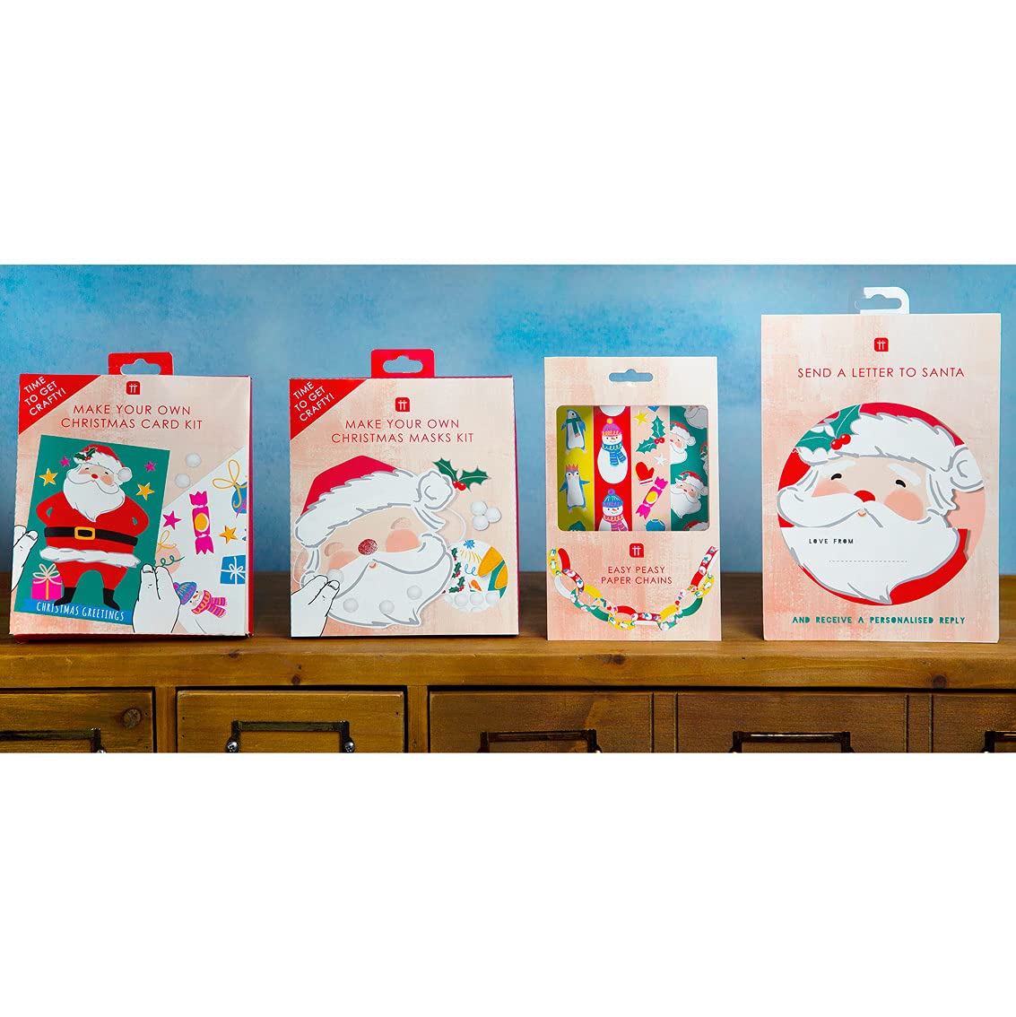 Talking Tables Christmas Card Making Craft Kit for Kids - 12-Pack with Envelopes & Decorations 2