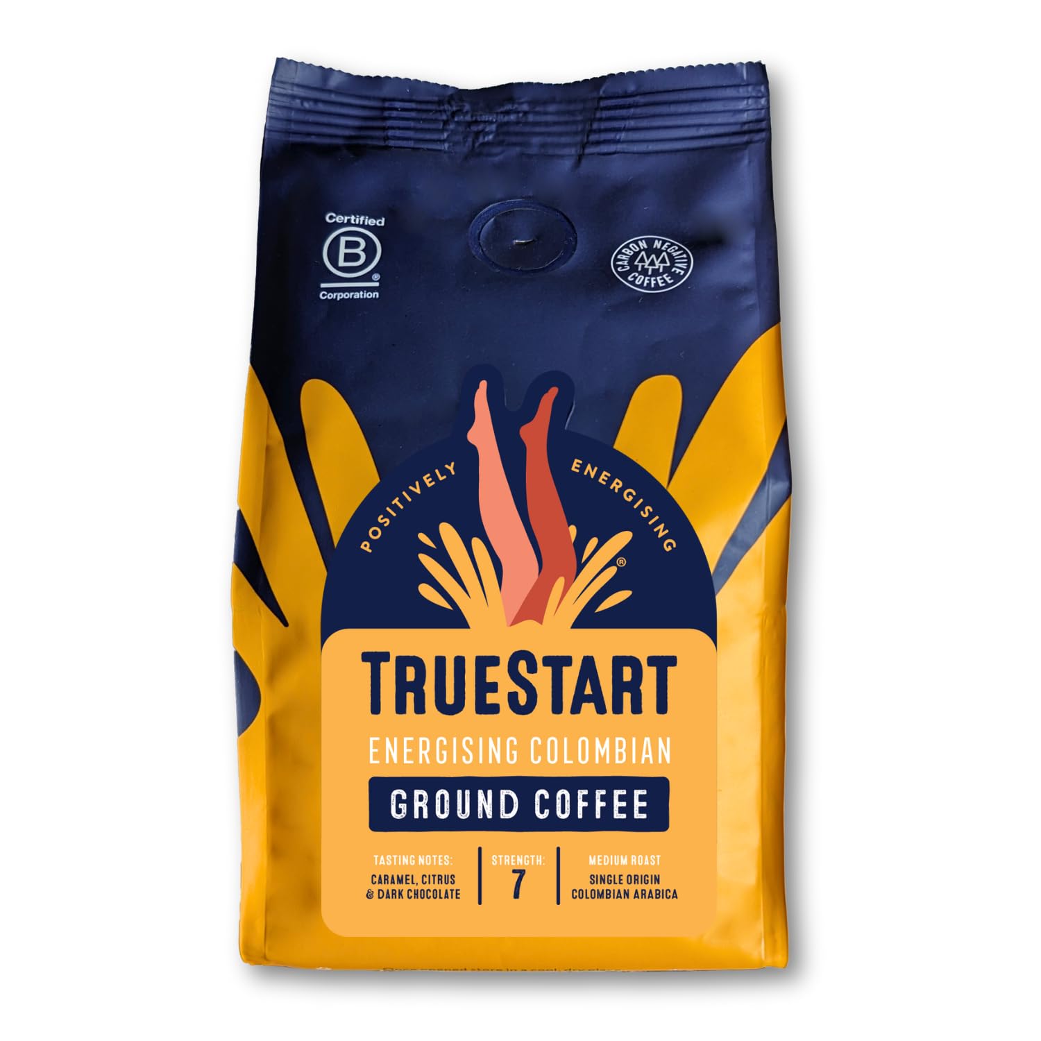 TrueStart - Smooth Energising Colombian Ground Coffee 200g 1
