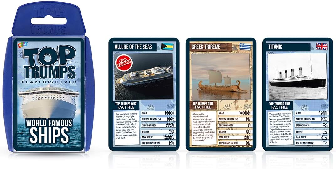 Top Trumps World Famous Ships Card Game 2